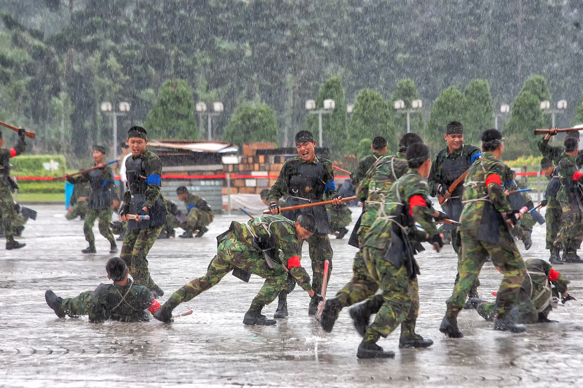 Combattere sotto la pioggia