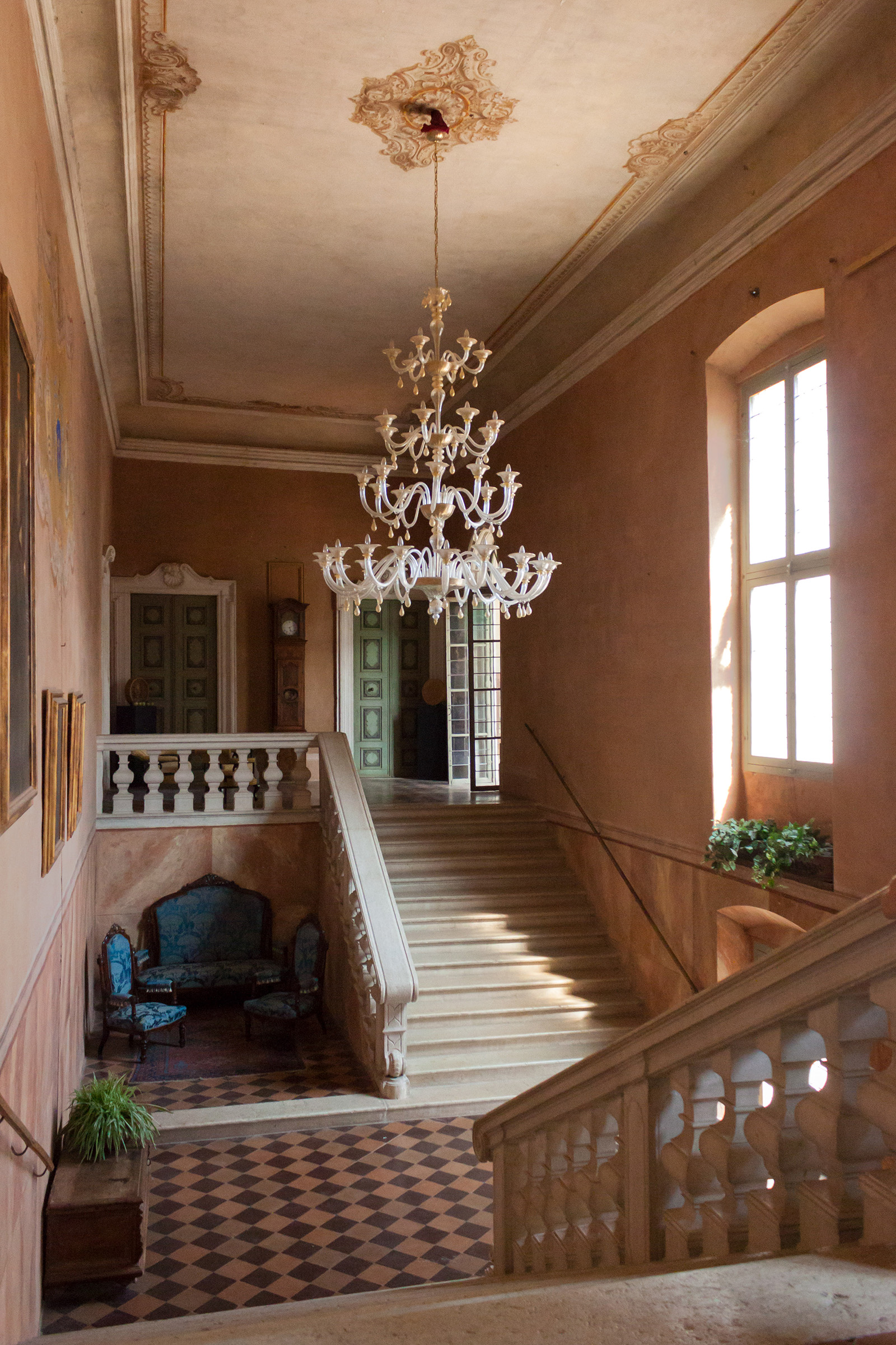 The staircase of the castle