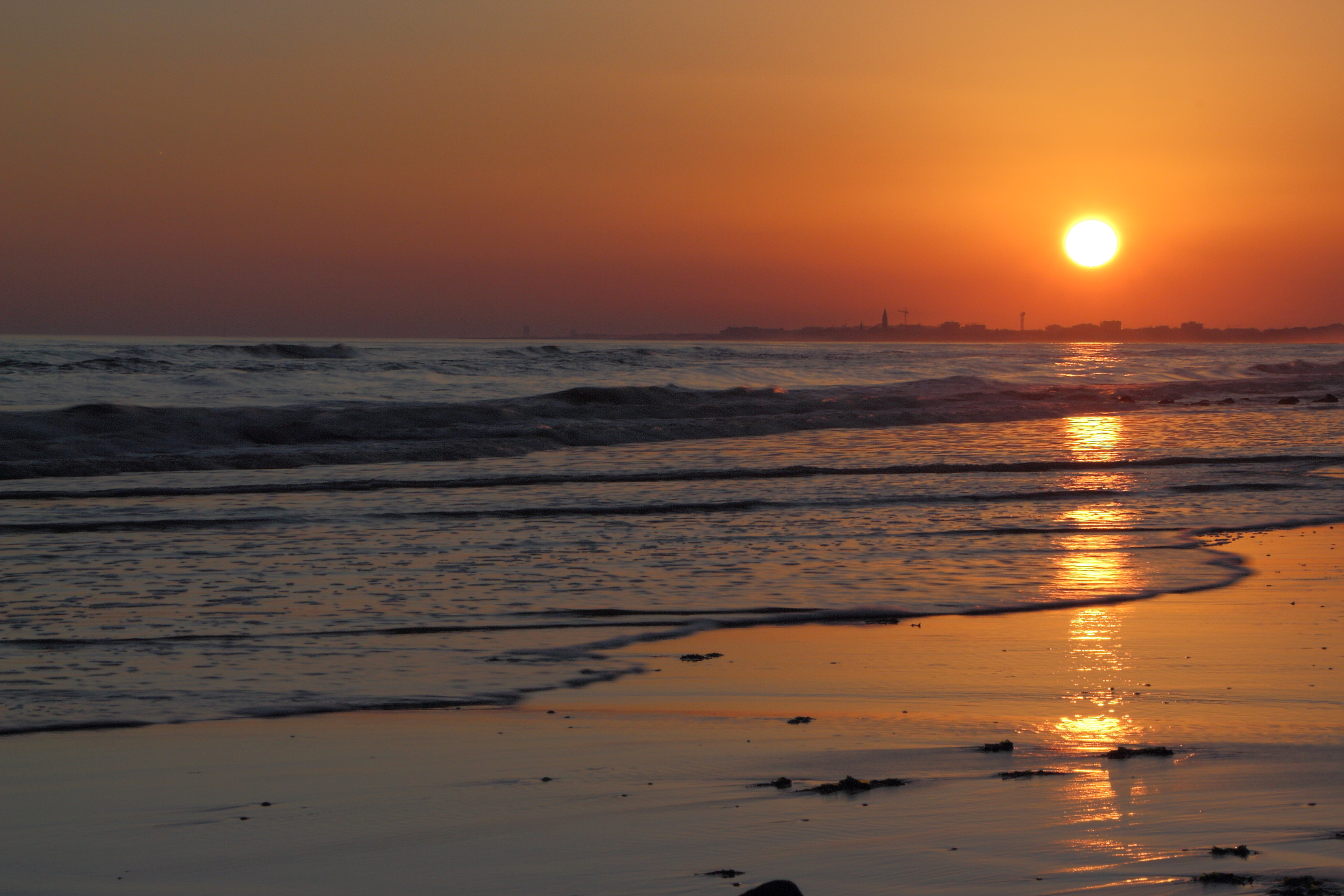 reflections at sunset