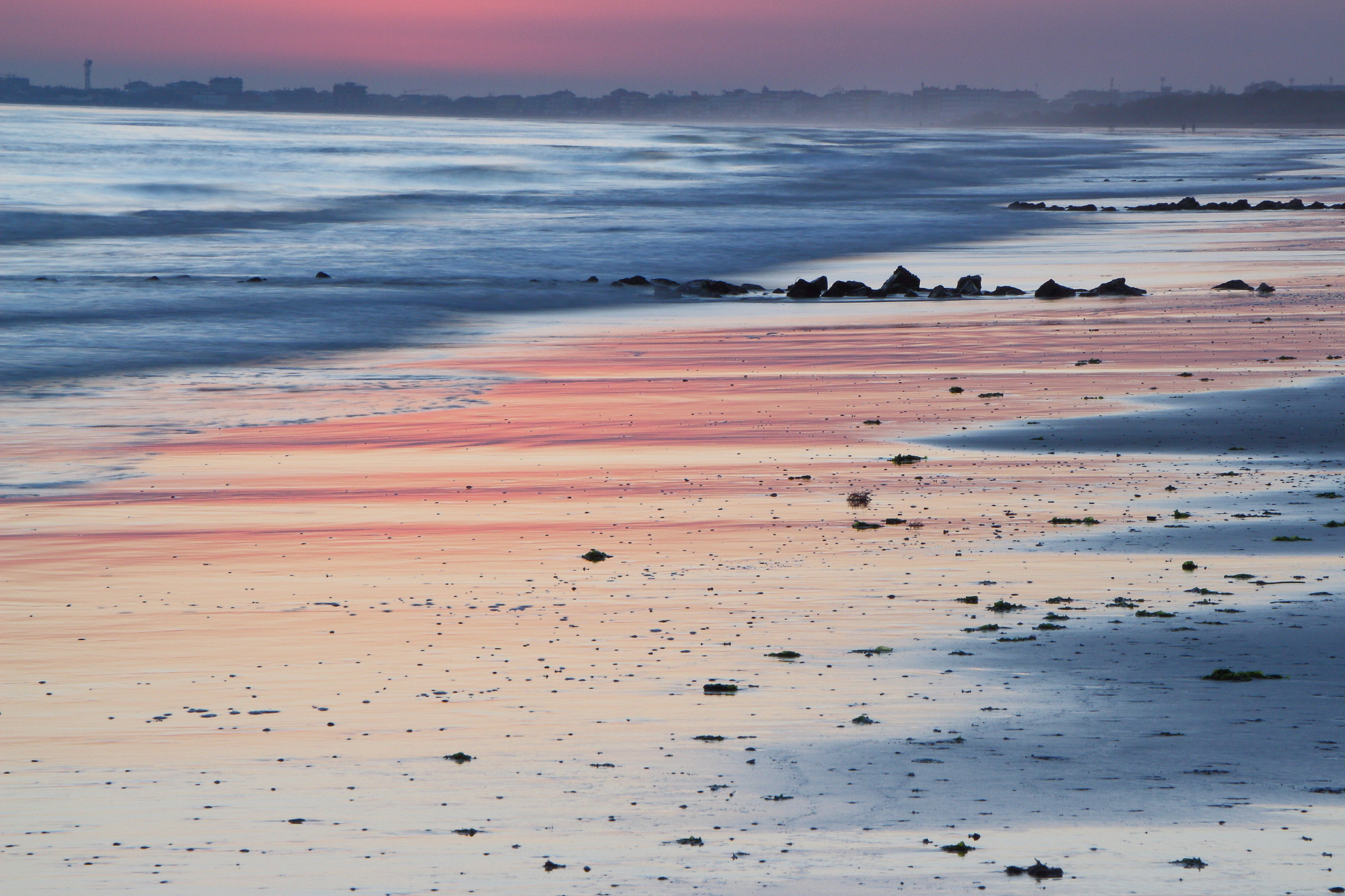 reflections at sunset