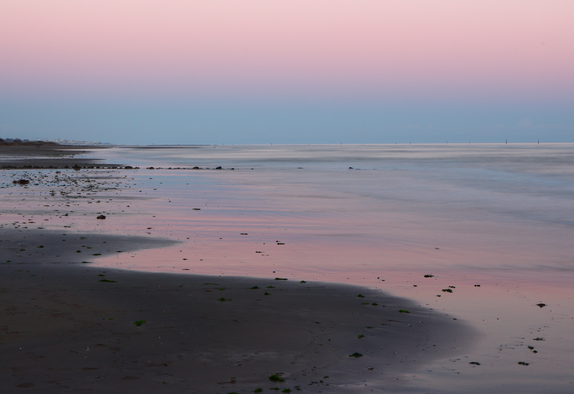 reflections at sunset