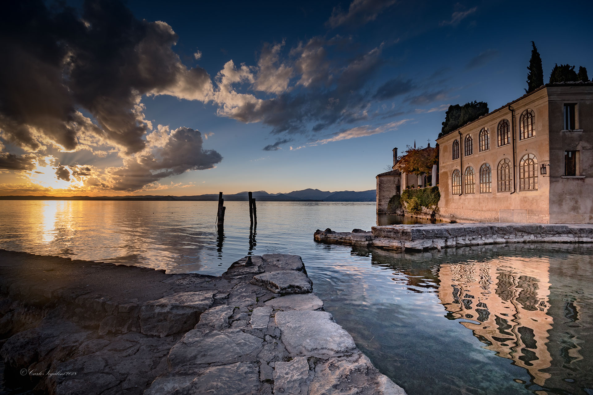 Reflections at sunset