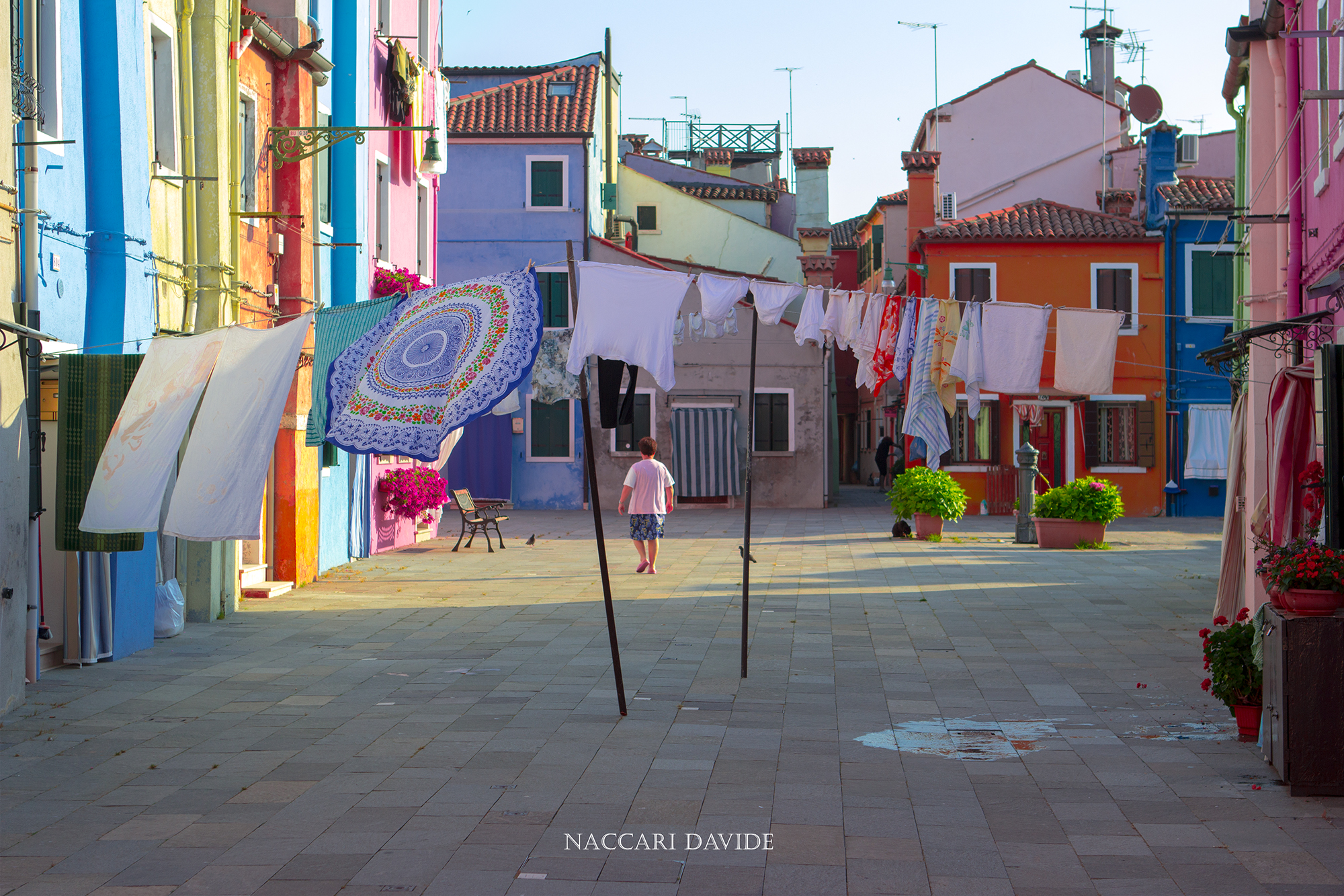 Between clothes and colors