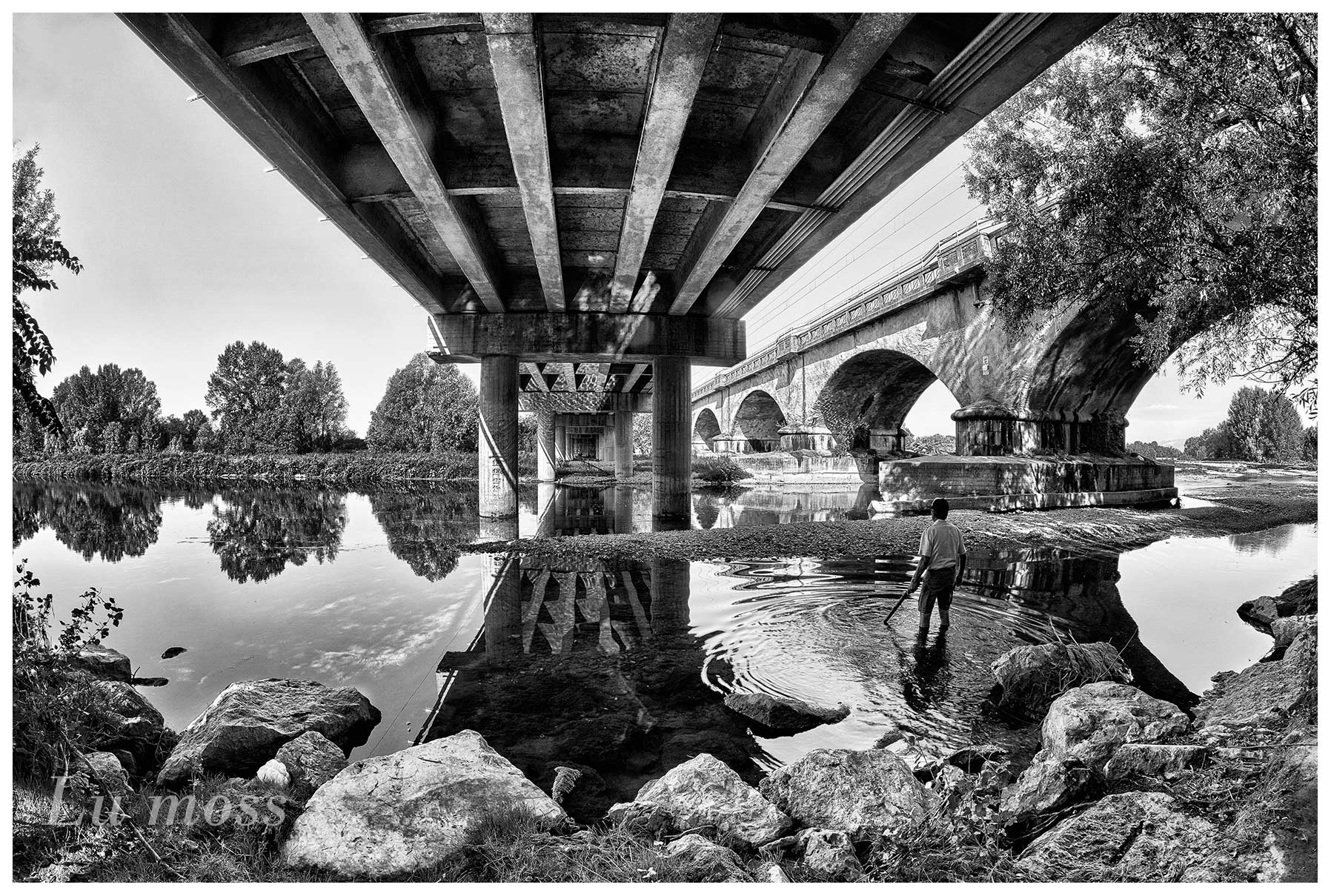 Guado al doppio ponte.