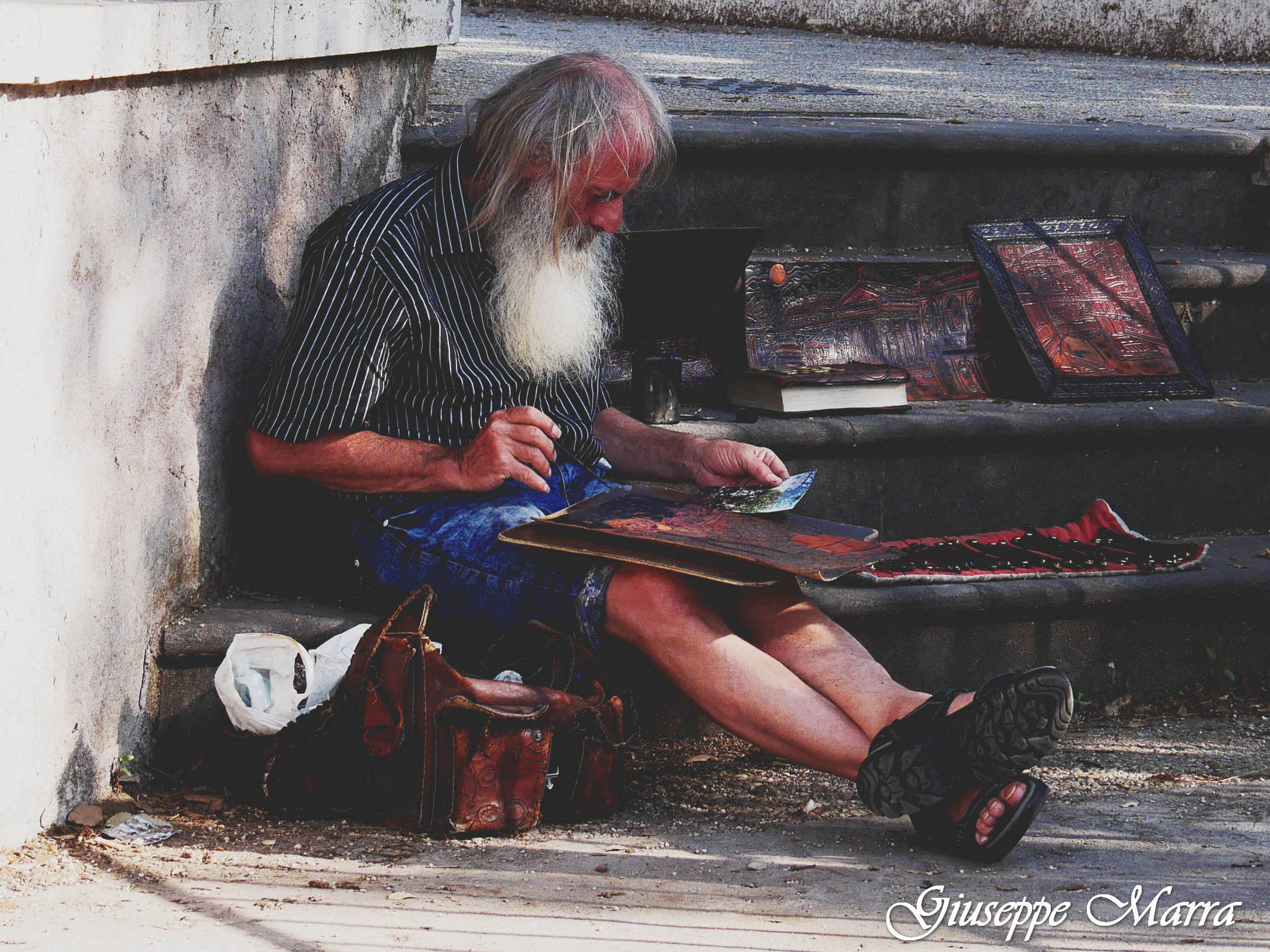Old engraver