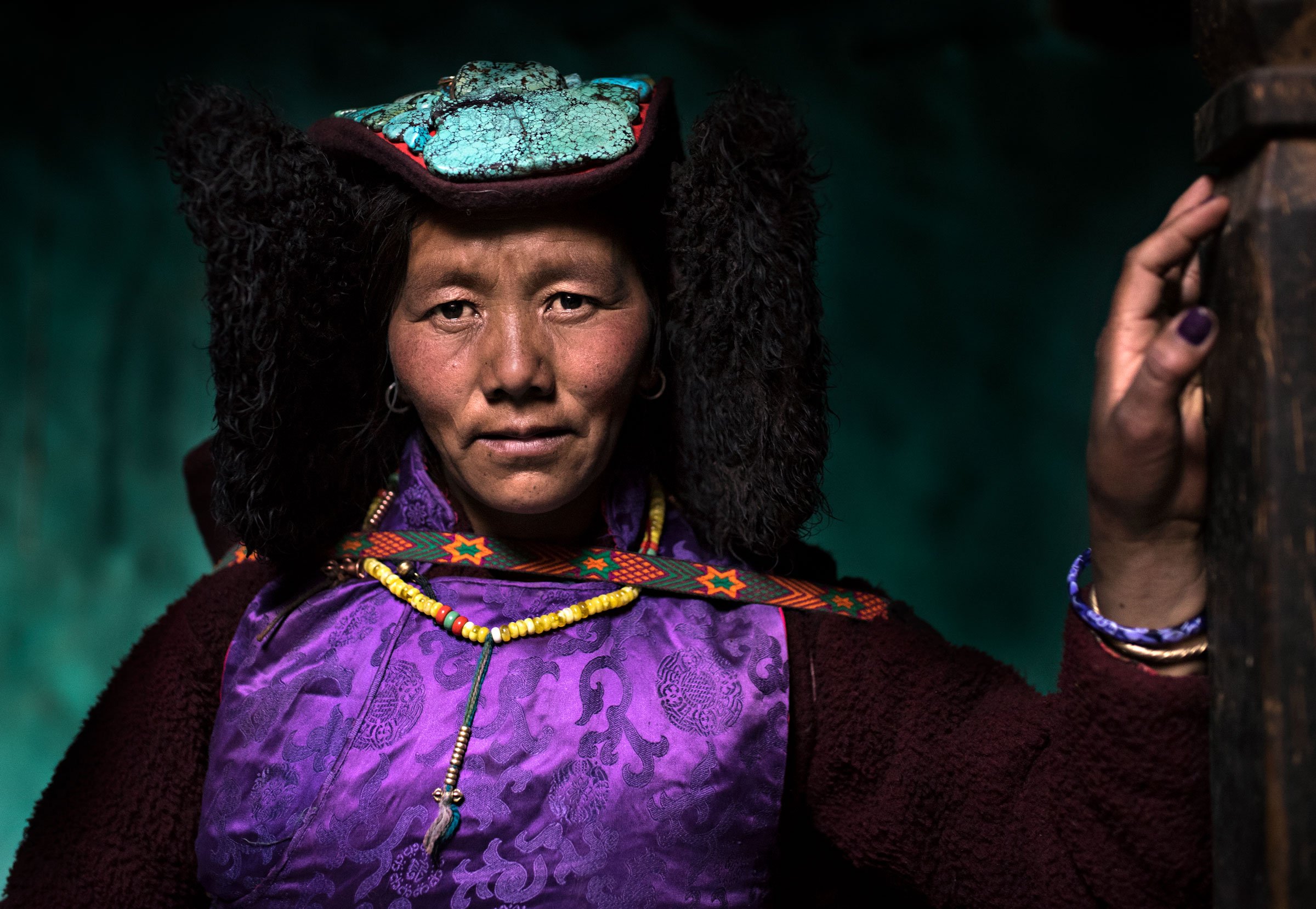 Tibetan Woman with Perak