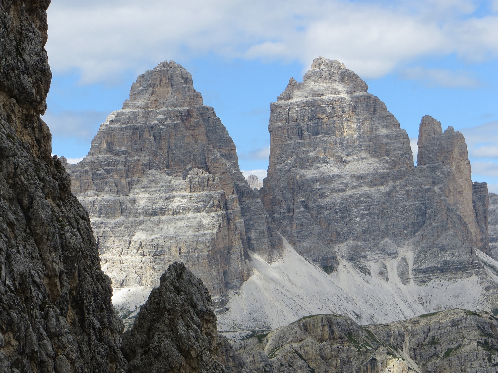 Tre Cime dal rifugio Fonda Savio.