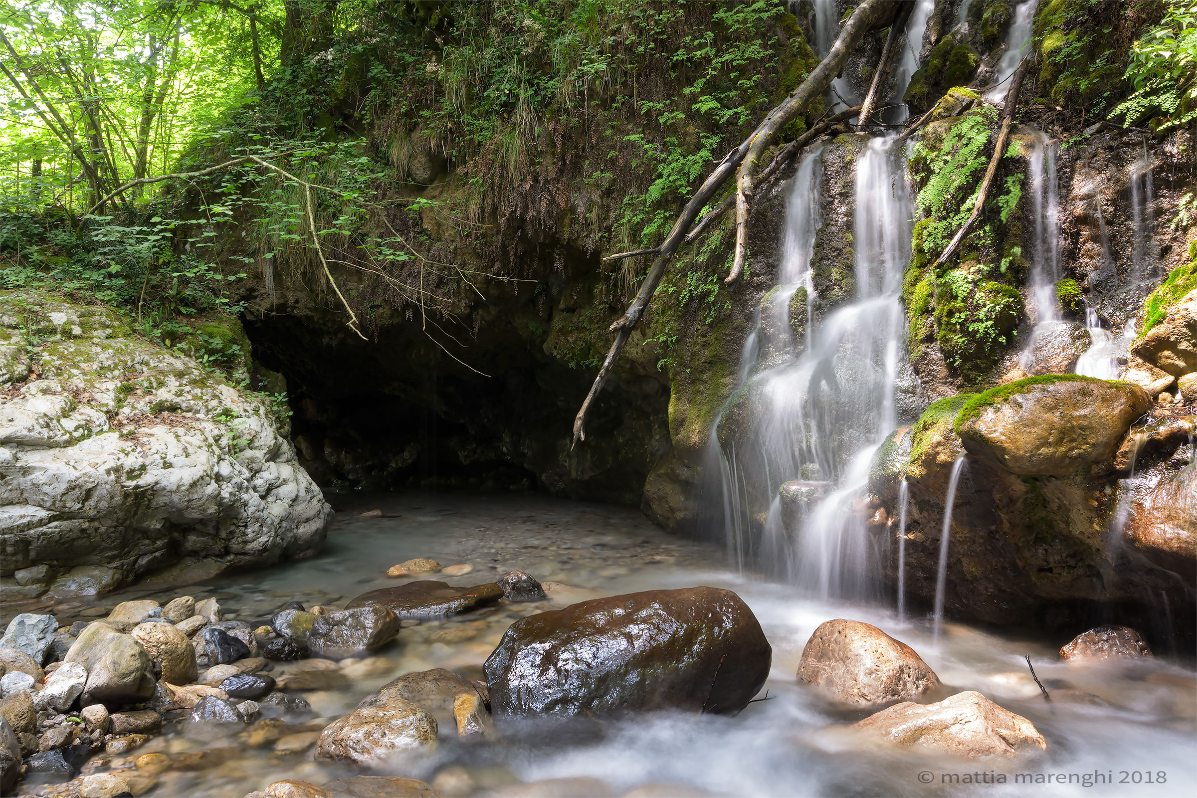 Waterfall found in the middle of the woods