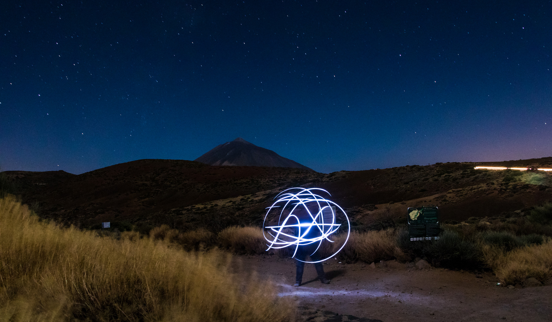 Giochi di luce con teide