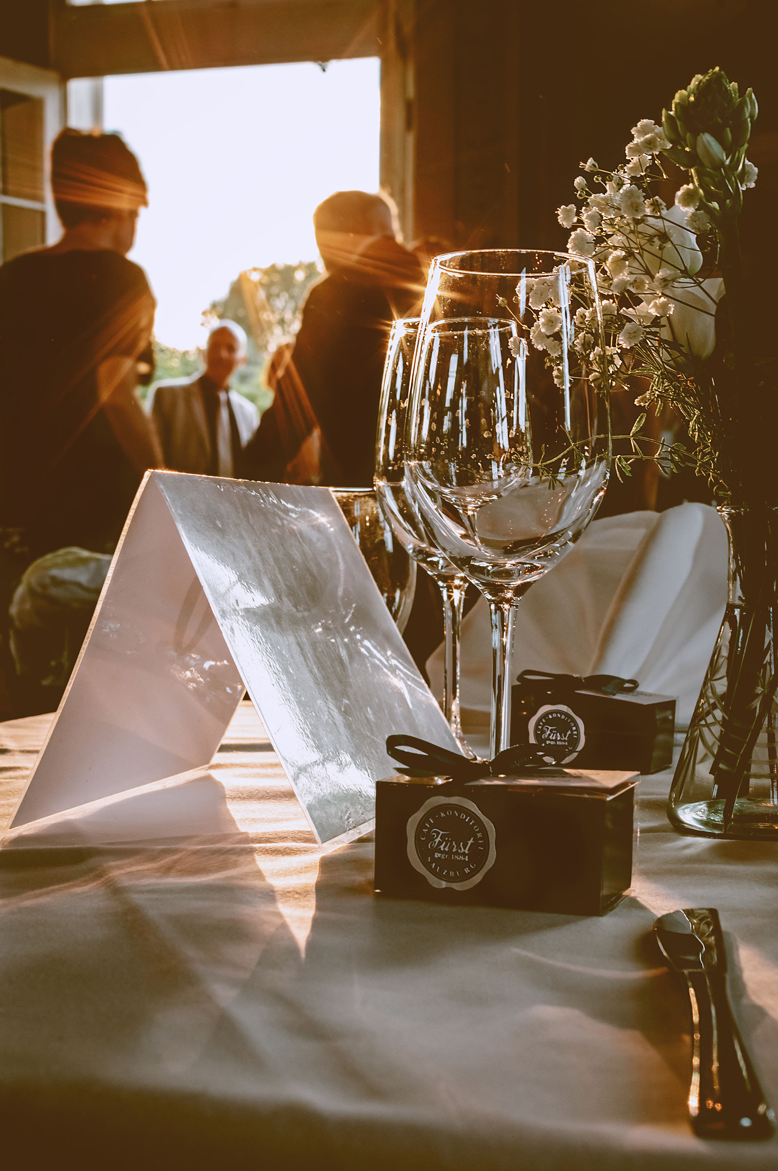 A reception full of light