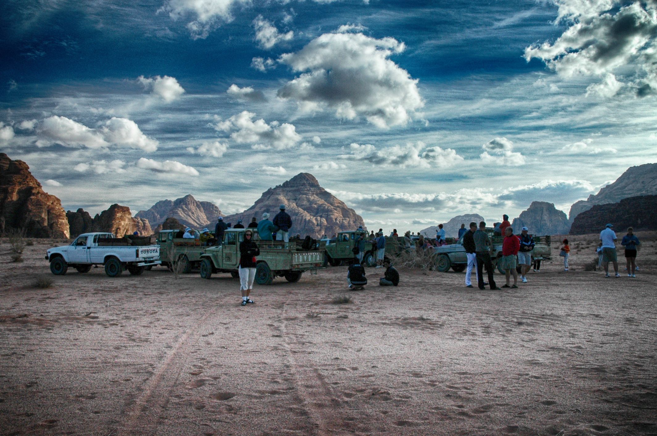 Waiting for the sunset in Wadi Rum