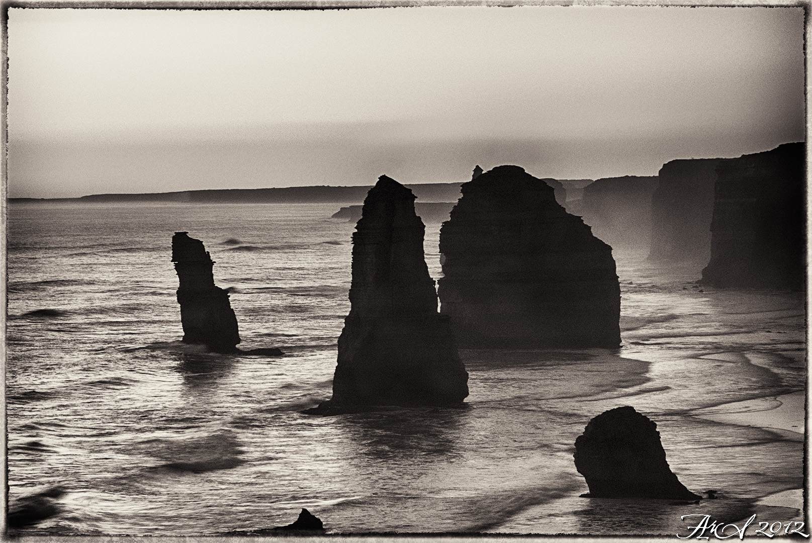 Twelve Apostles_B & W