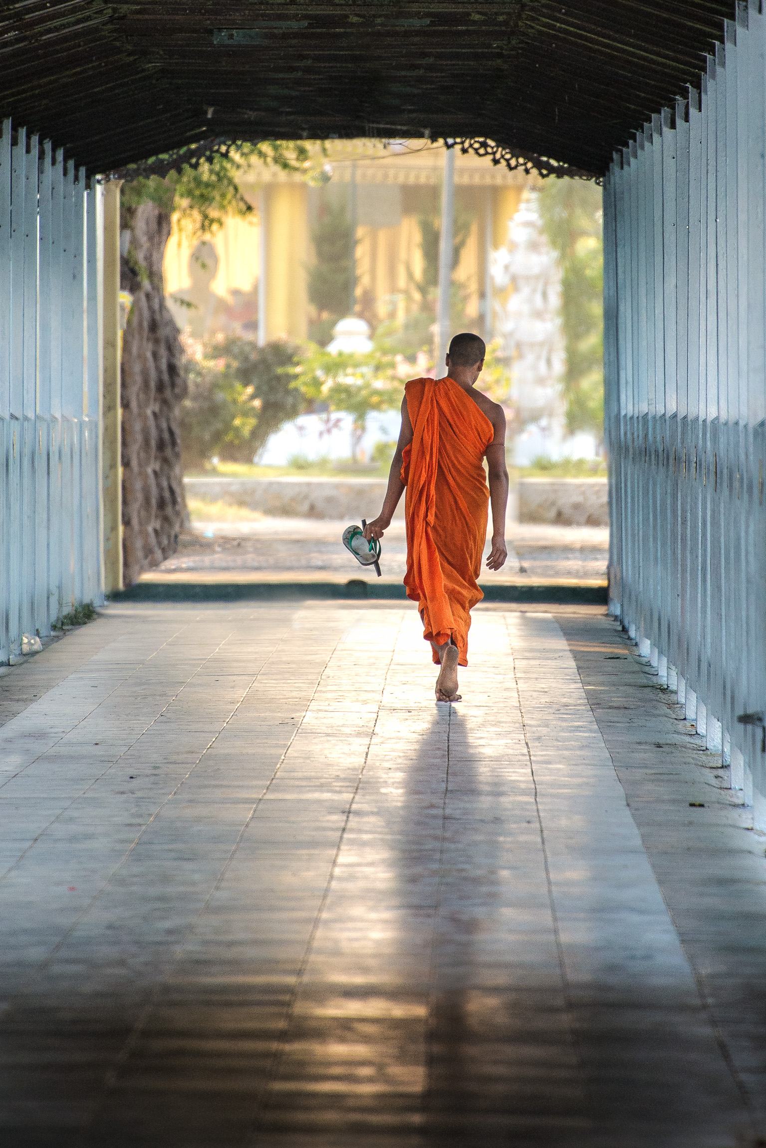 Giovane monaco a Mandalay