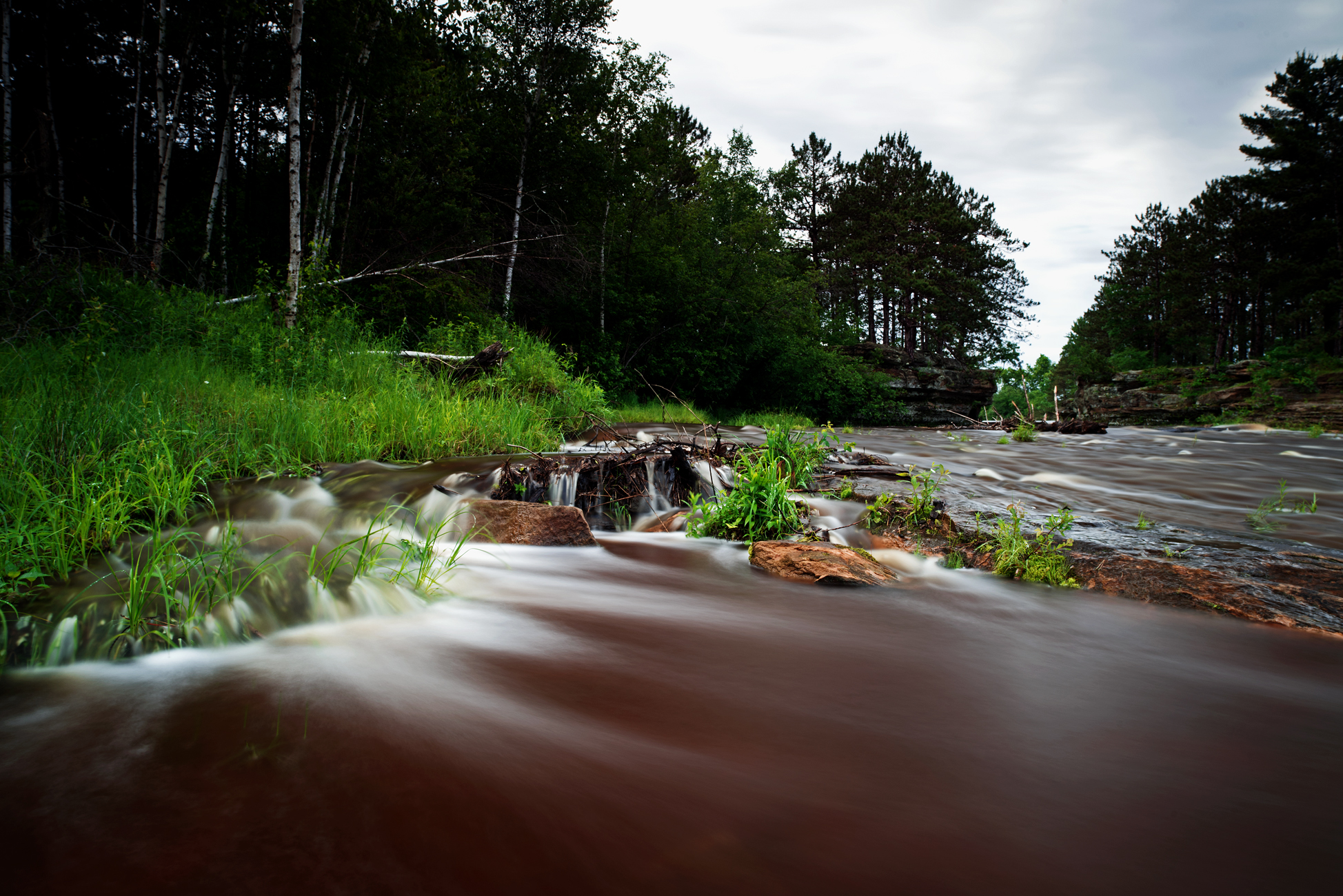 High Water at Big Spring Falls