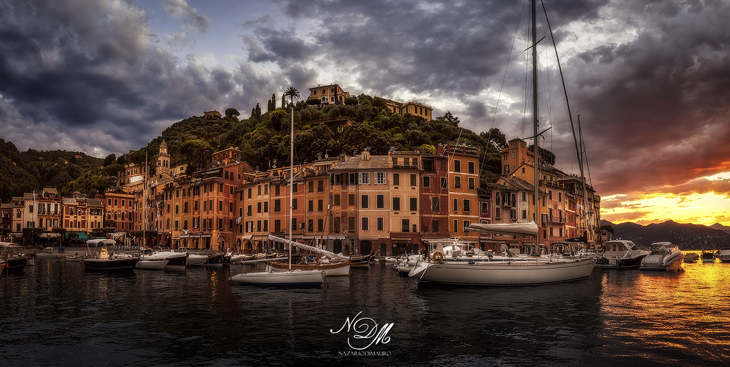 Sunset in Portofino...