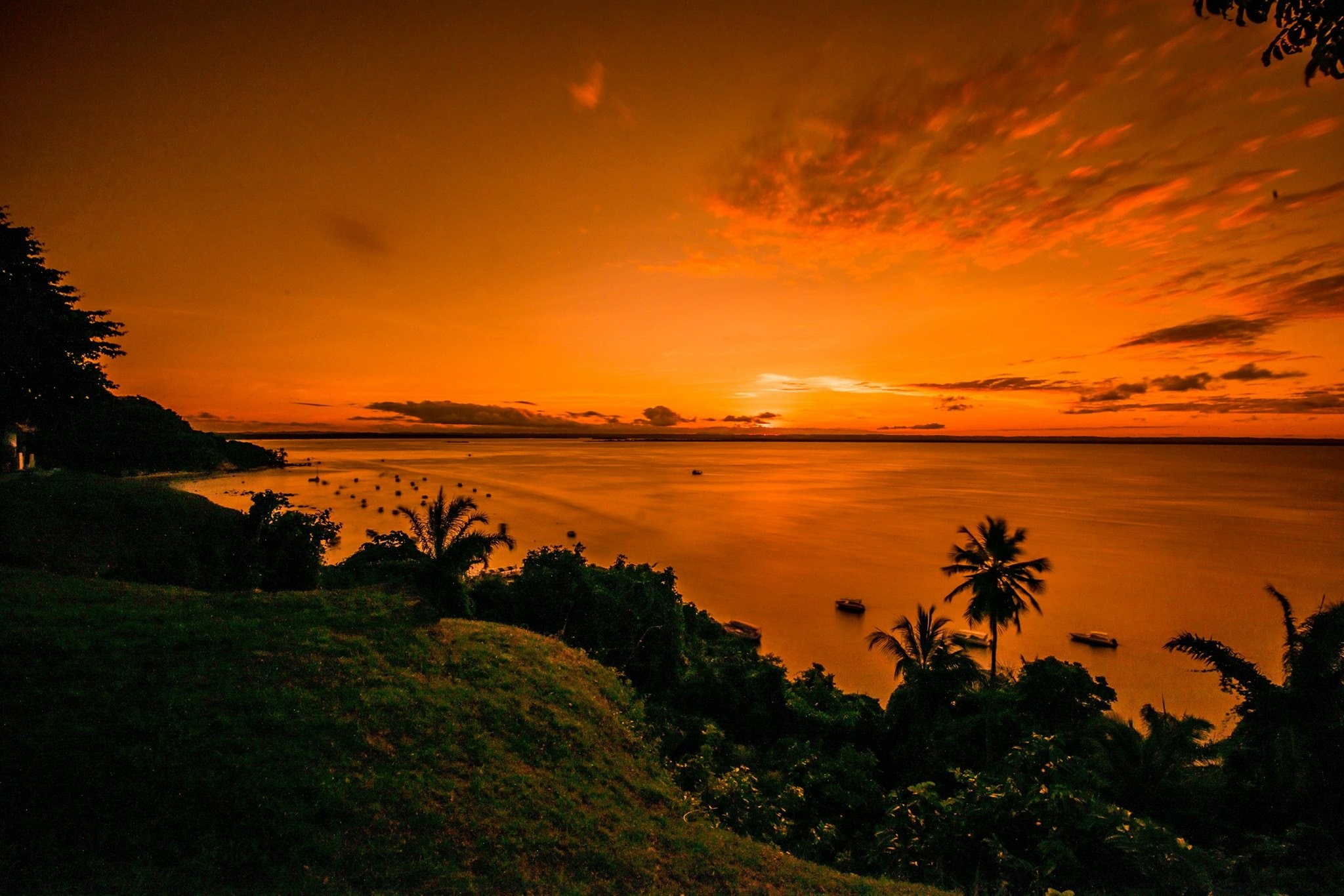 Fiery Sunset Morro de São Paulo Bahia