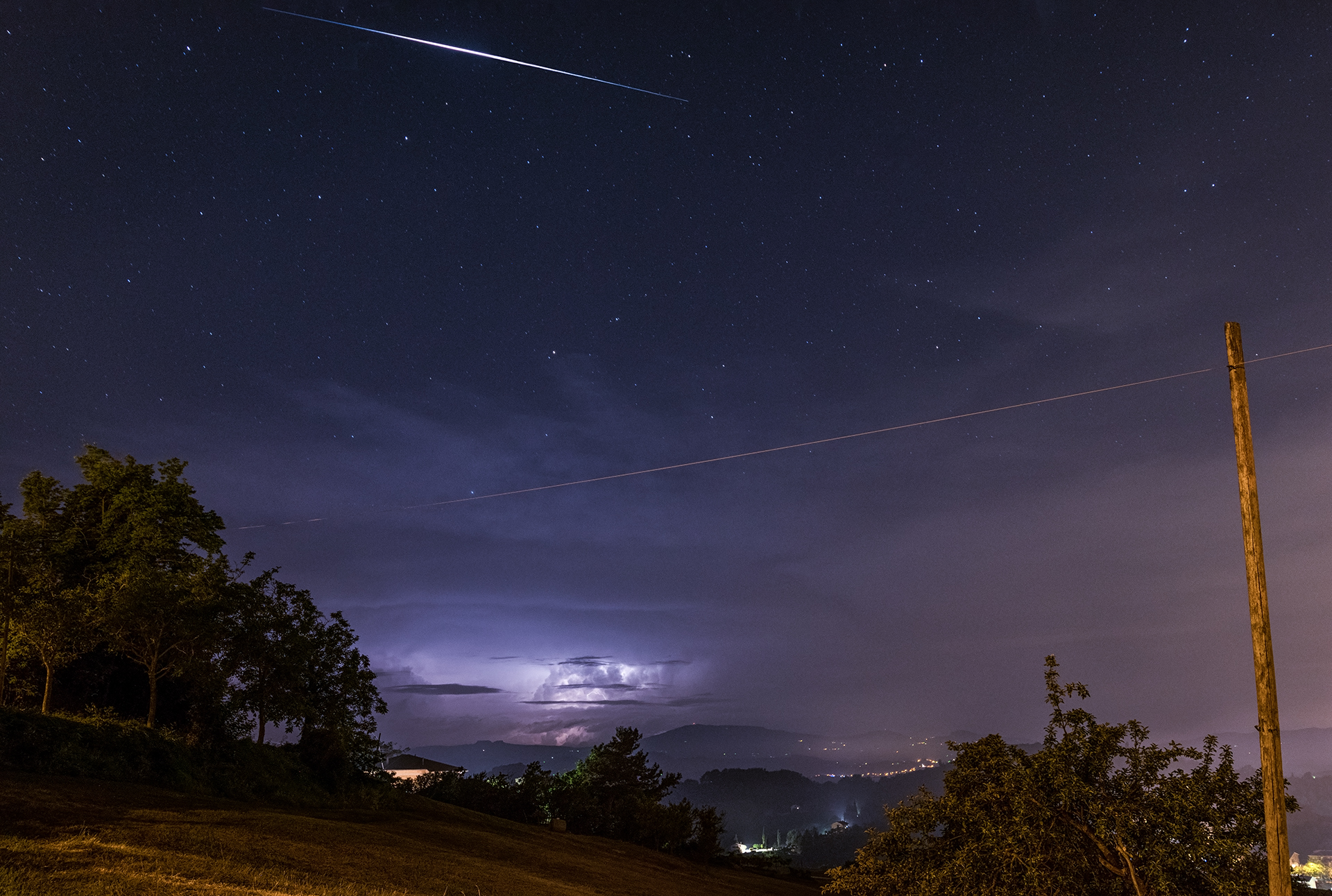 Iridium 83 e tempesta di fulmini