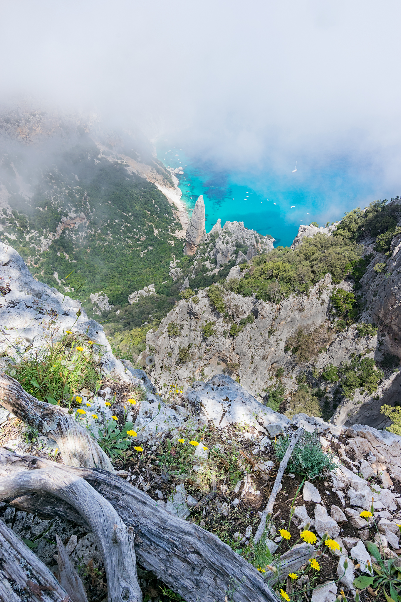 Cala Goloritzè was shy that day!