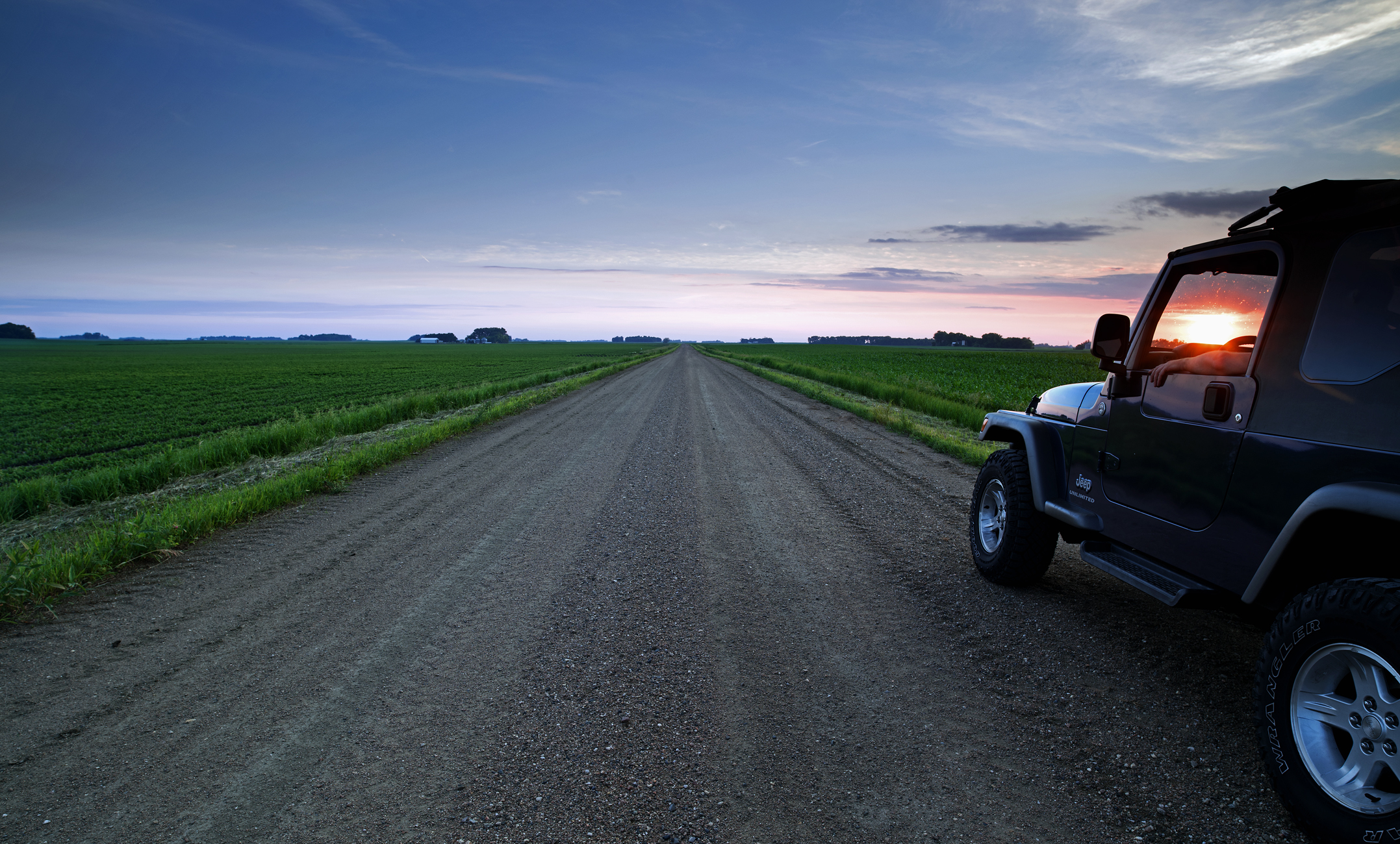Sunset In the Farmland