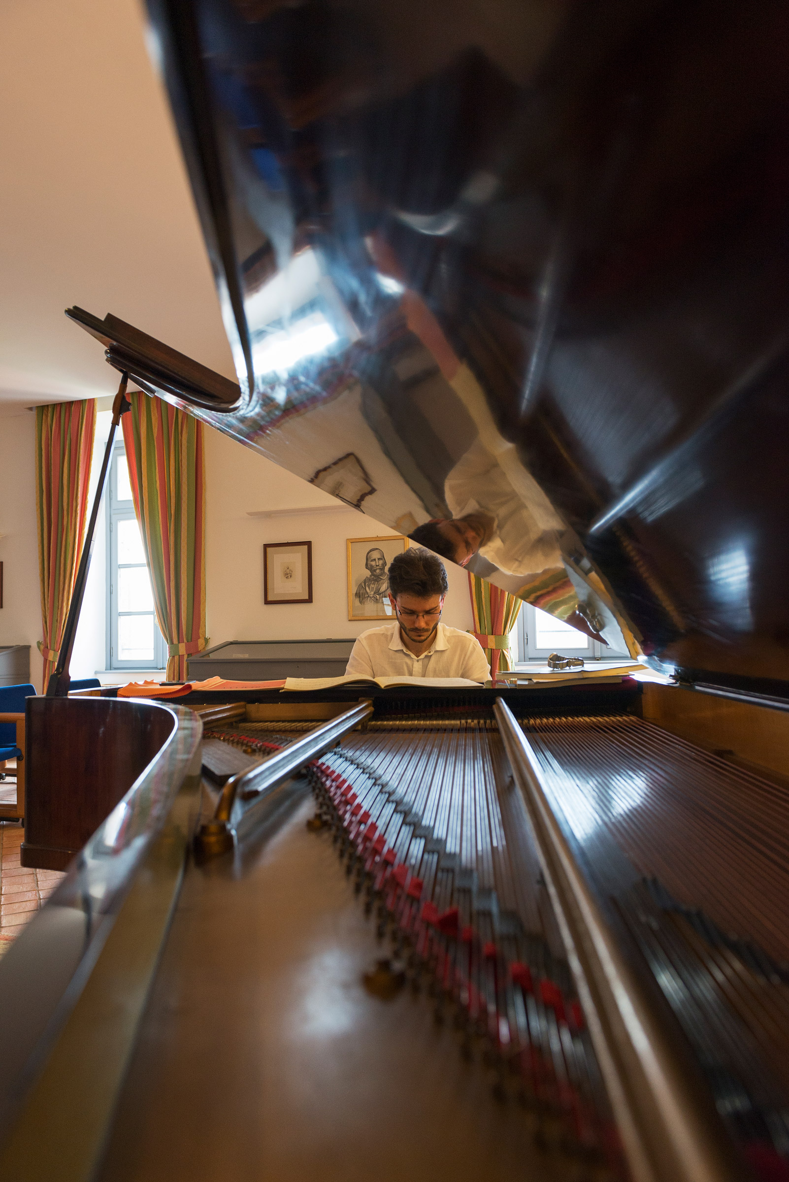 Mio figlio Jacopo al pianoforte.