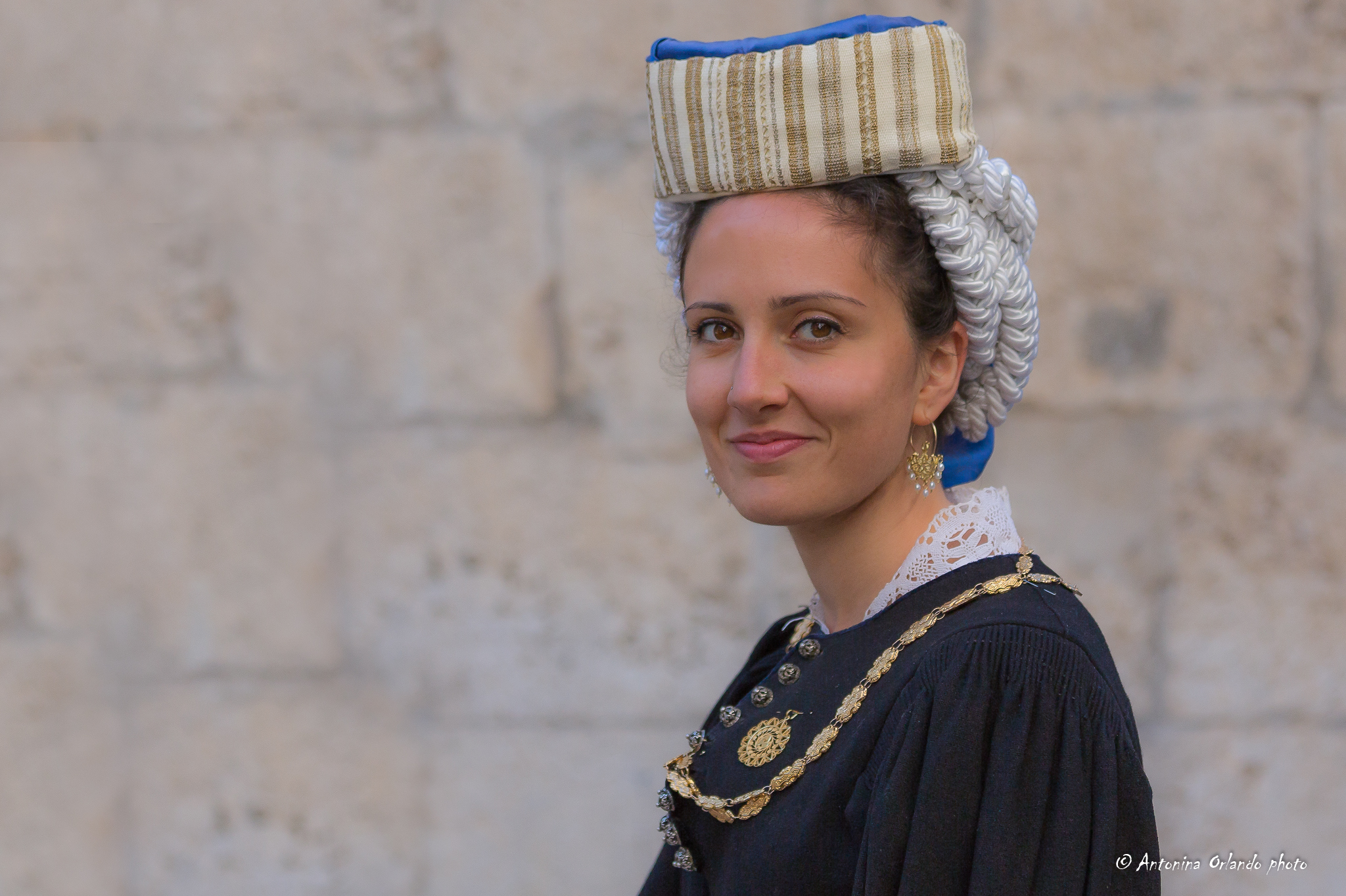 Youth and tradition. Beauty in a look.