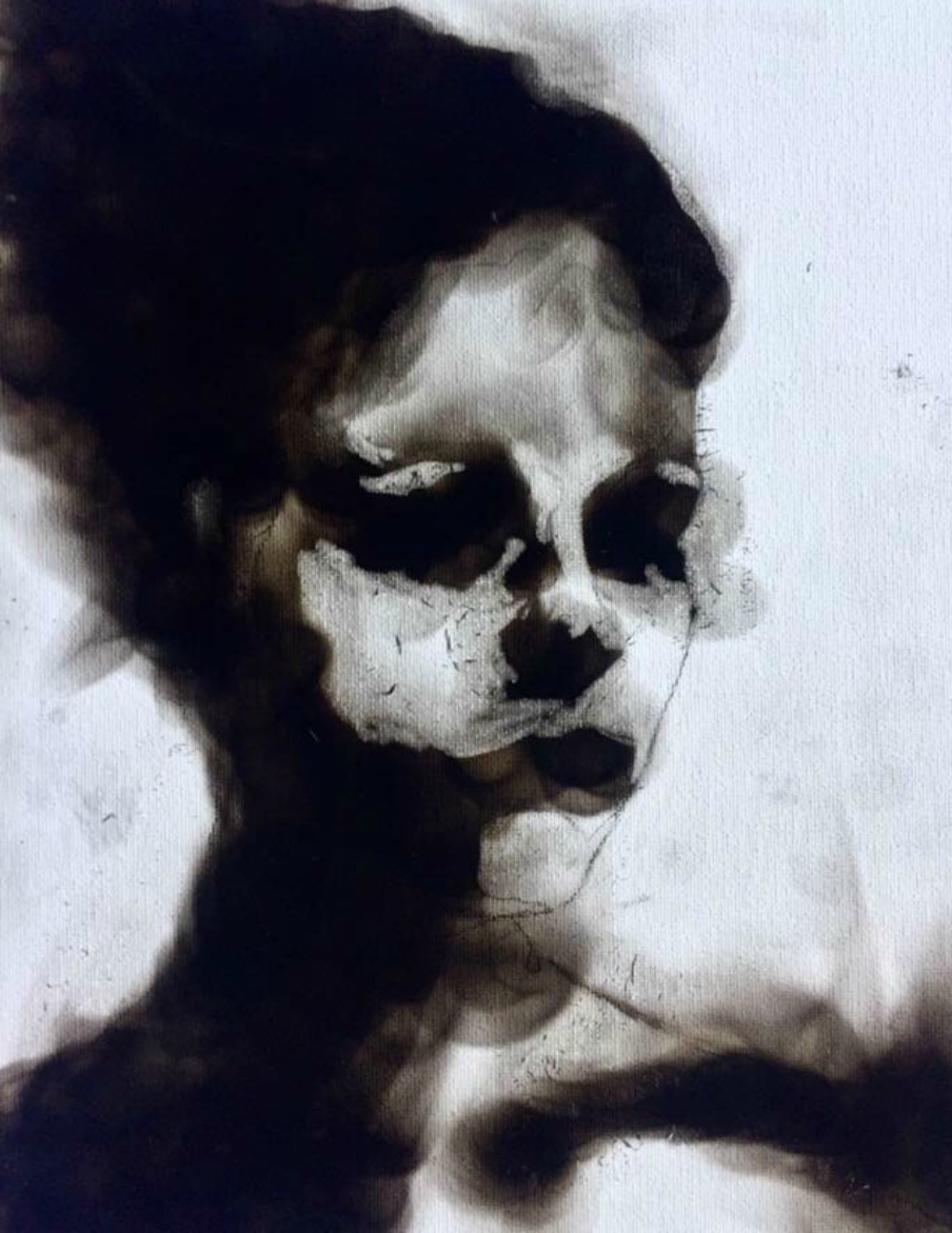 Portrait fire on Canvas