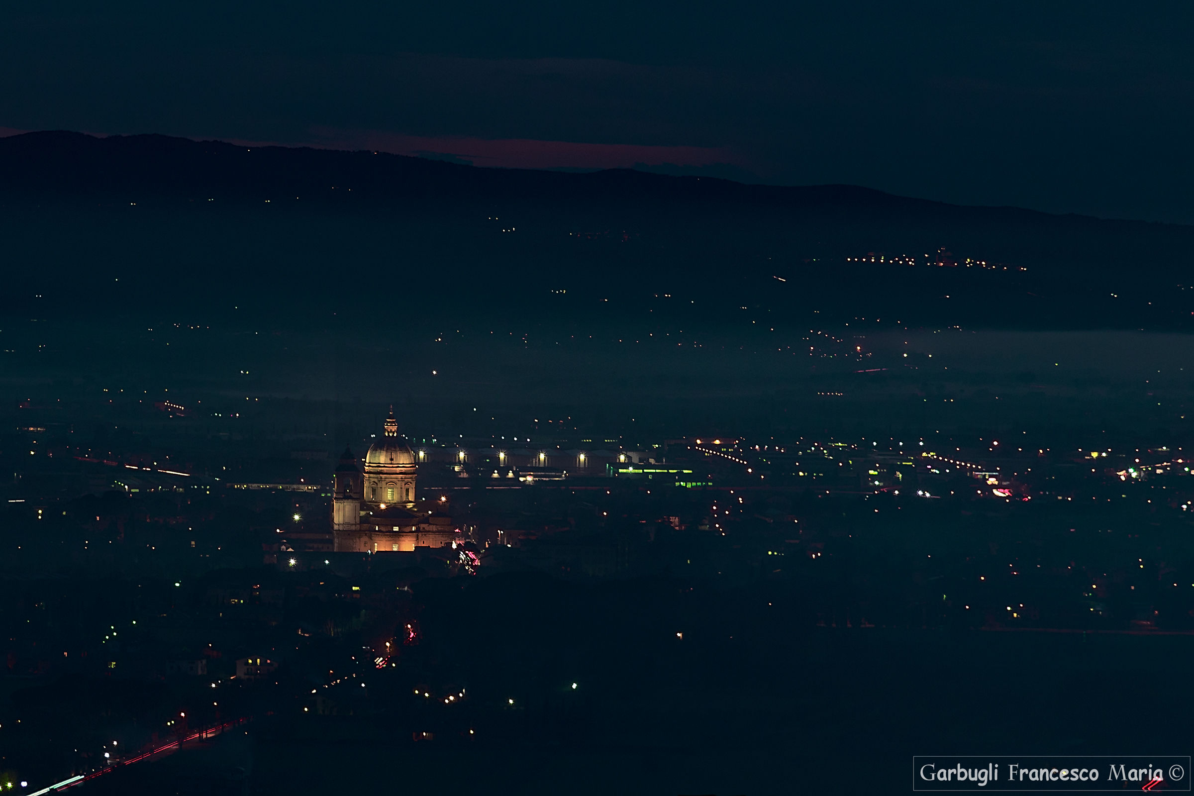Santa Maria degli Angeli in notturna
