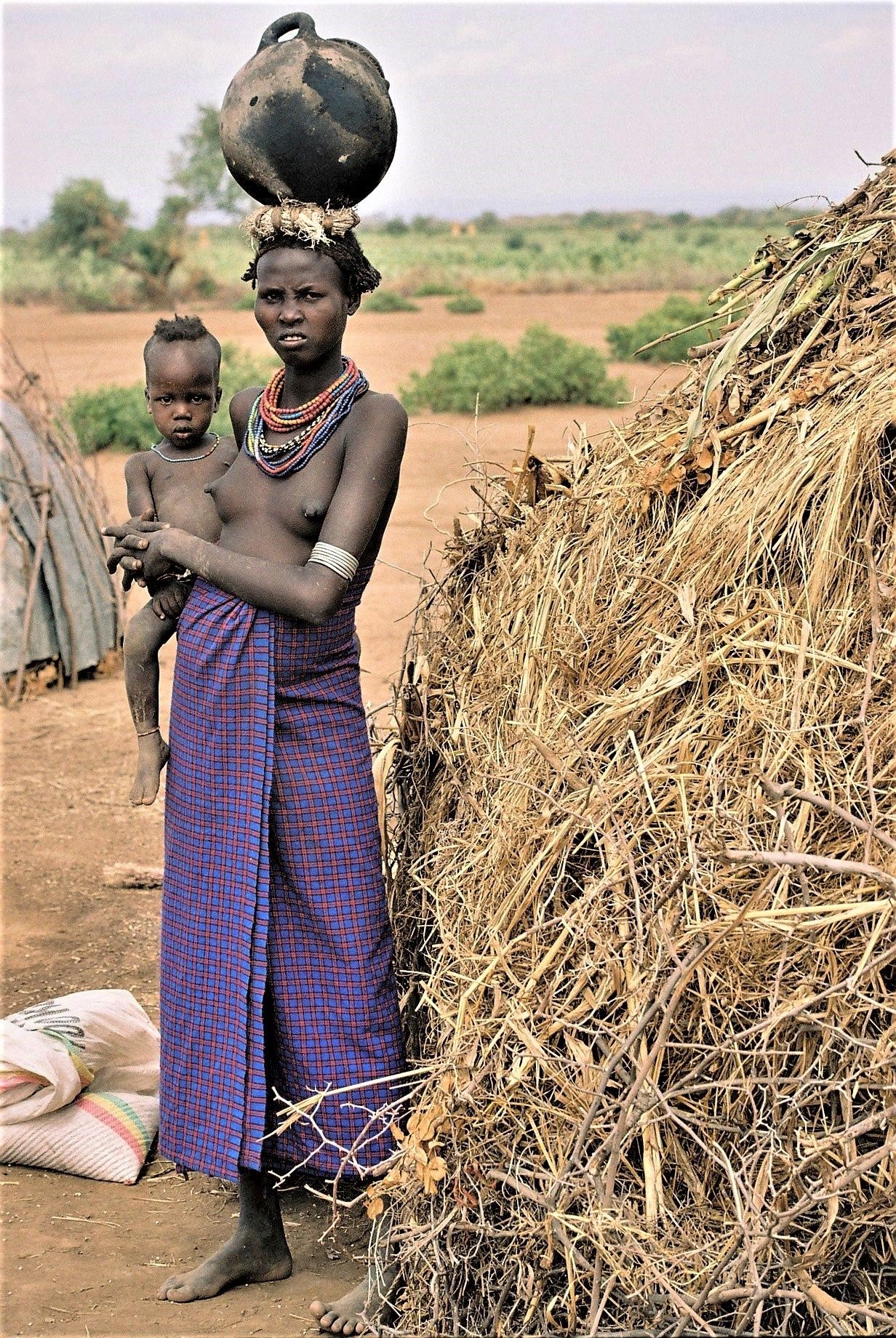 Woman with Amphora and baby
