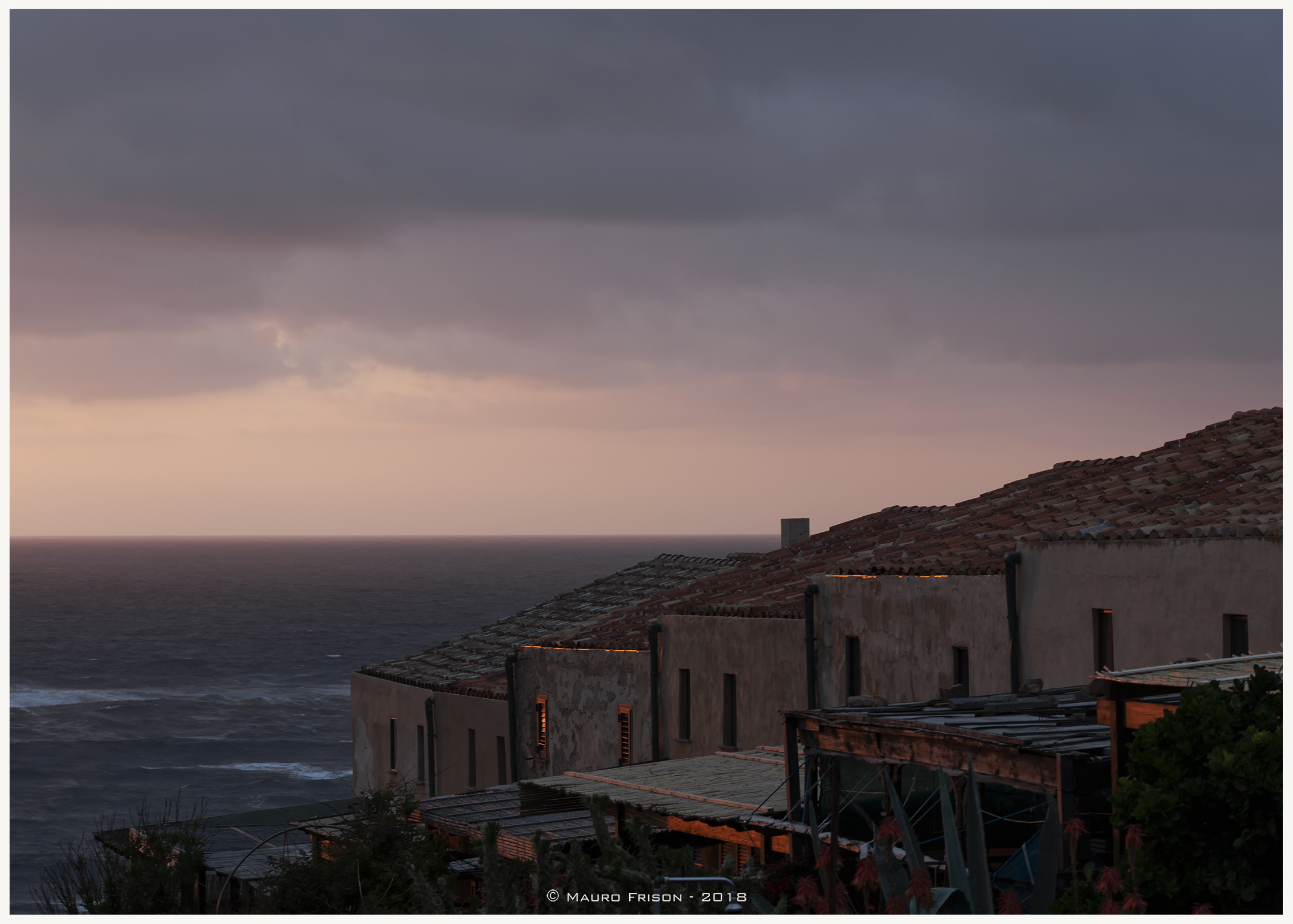 Sunset on the ancient Tonnara
