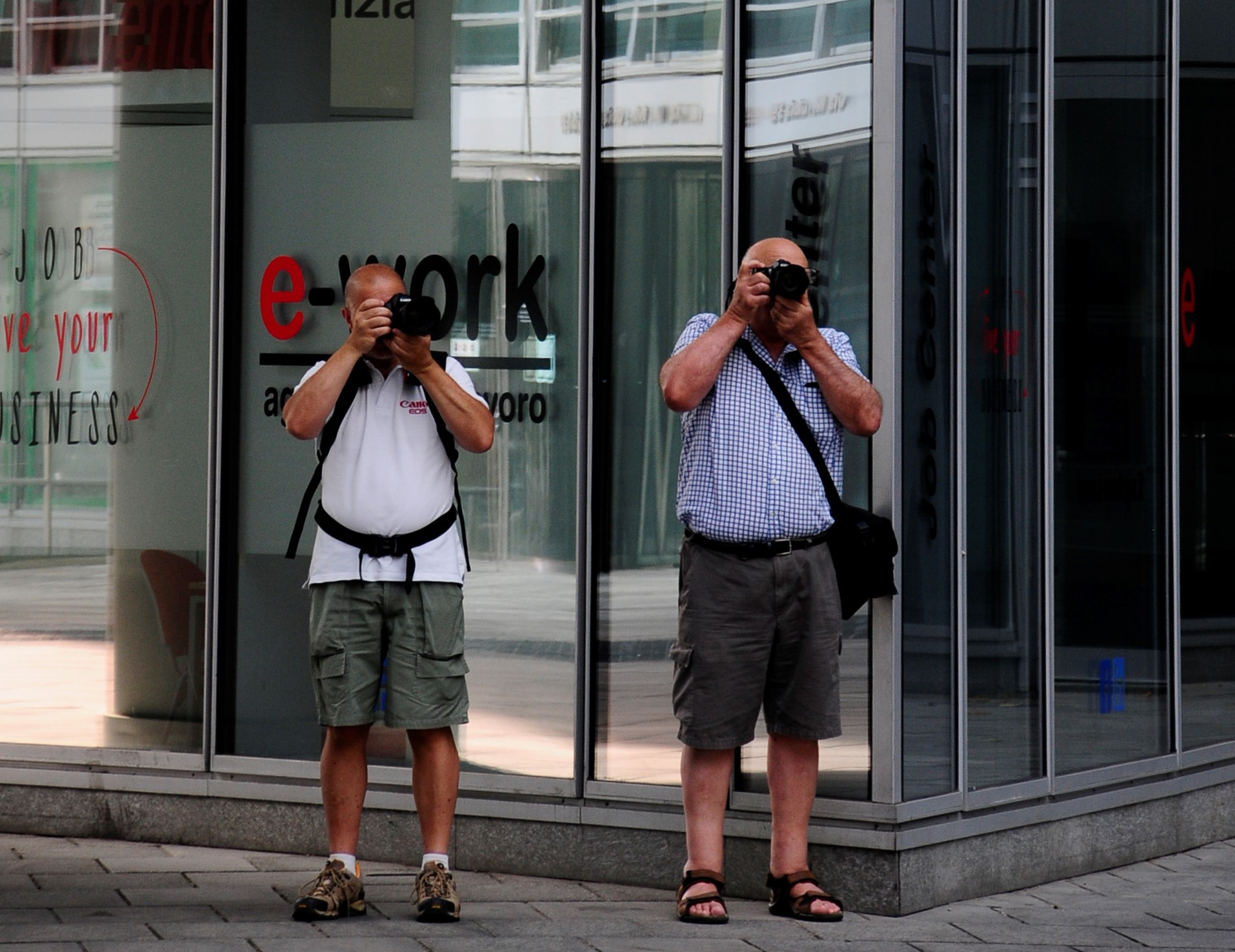 Giovani fotografi in azione......