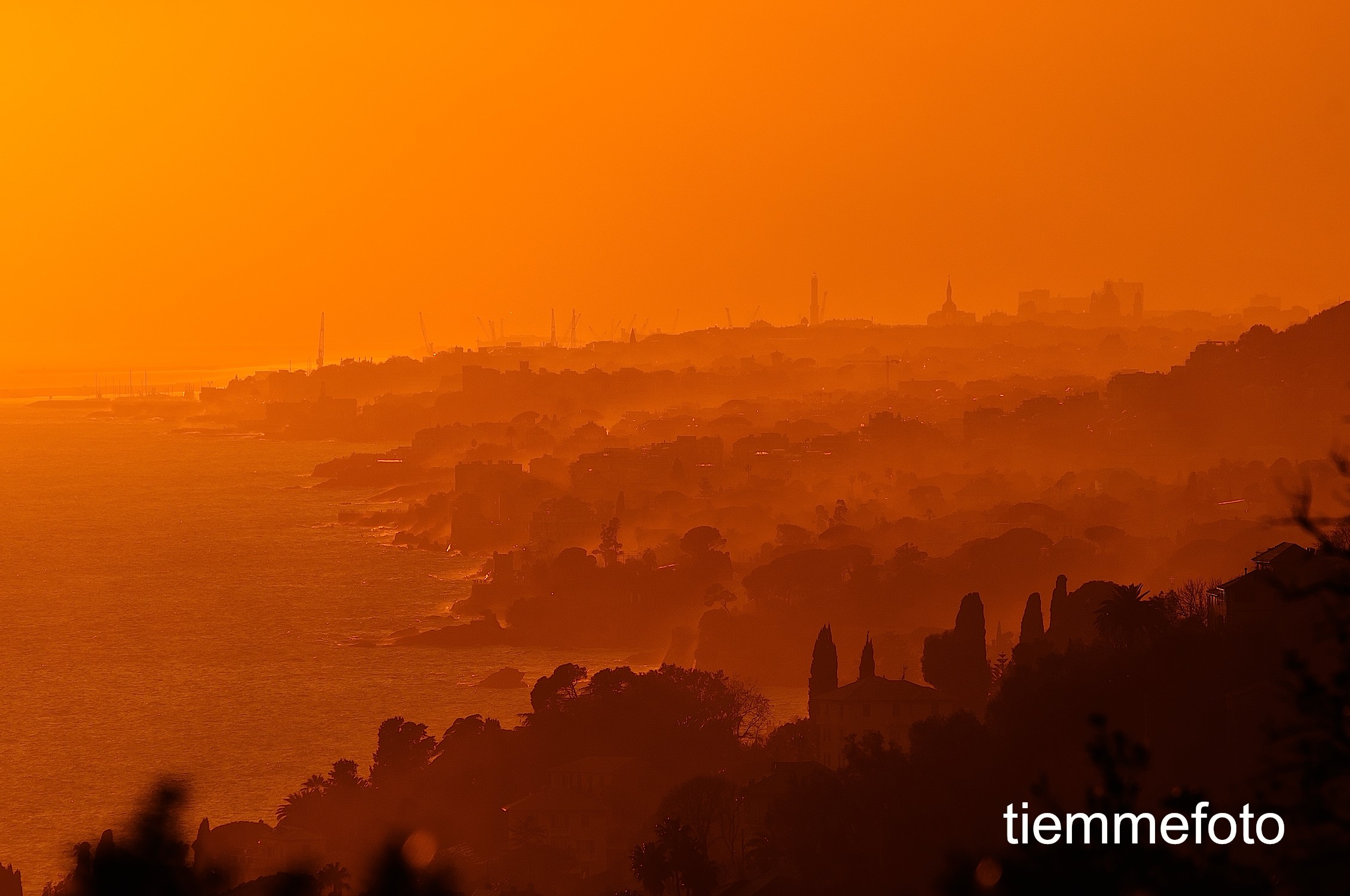 Sunset on Genoa