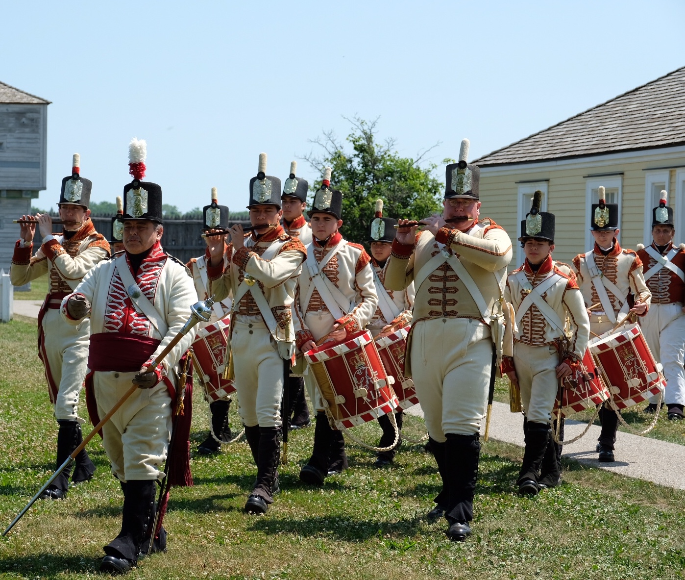 The old English military band