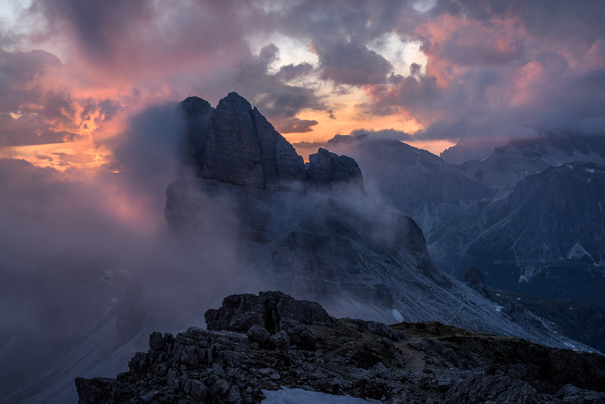 .. And the clouds opened..