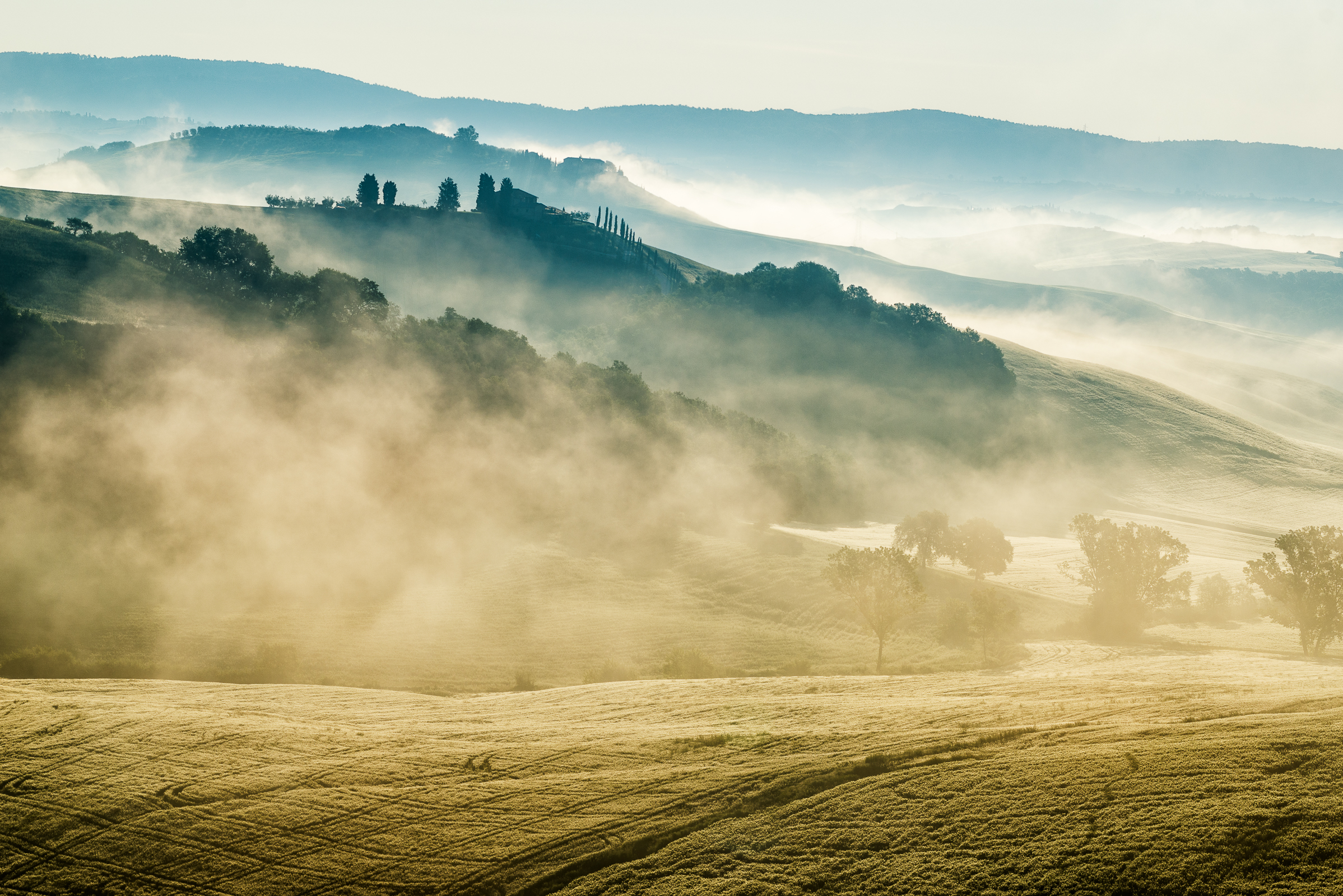 Sunrise in the Crete Senesi
