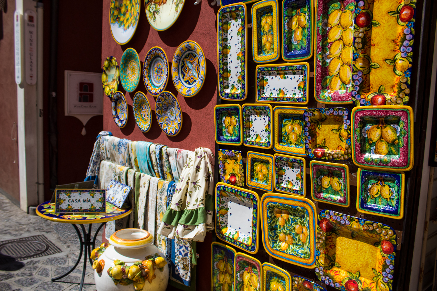 All hand-painted, Positano.