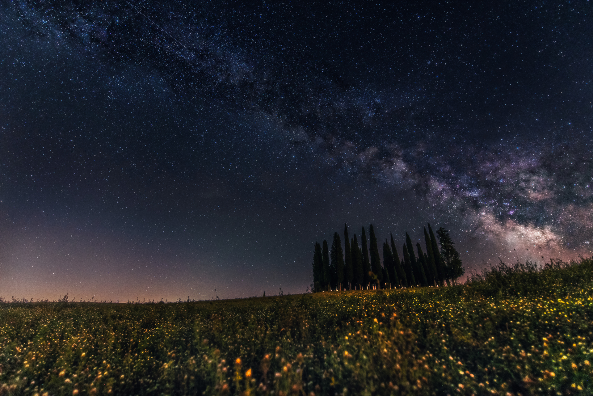 Val d'orcia, Milky Way 2018