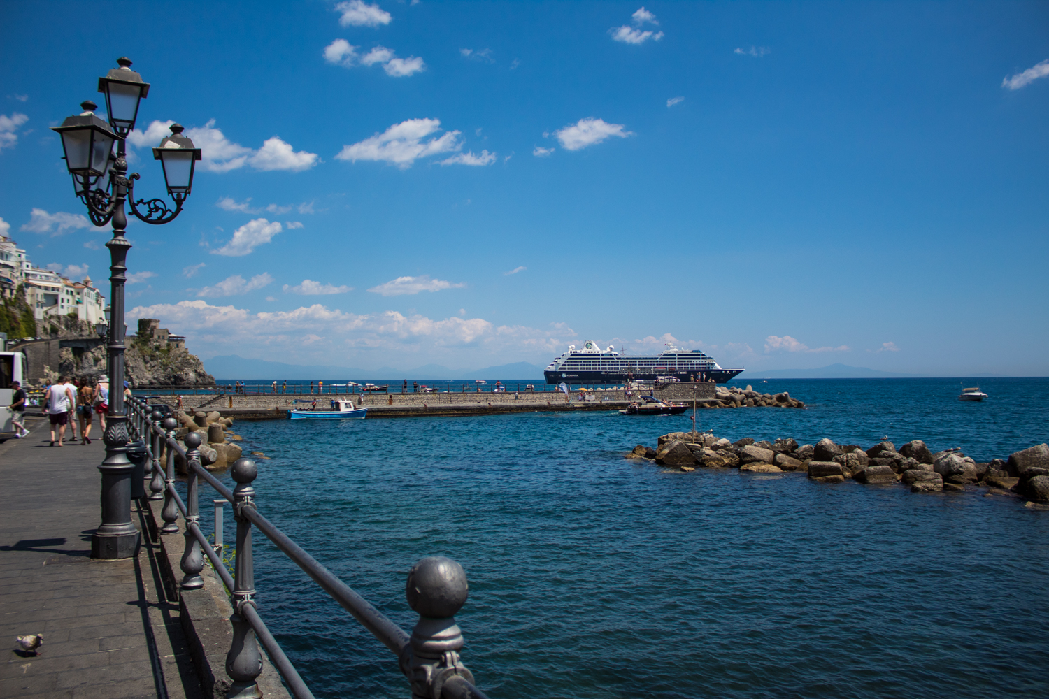Amalfi's seafront.