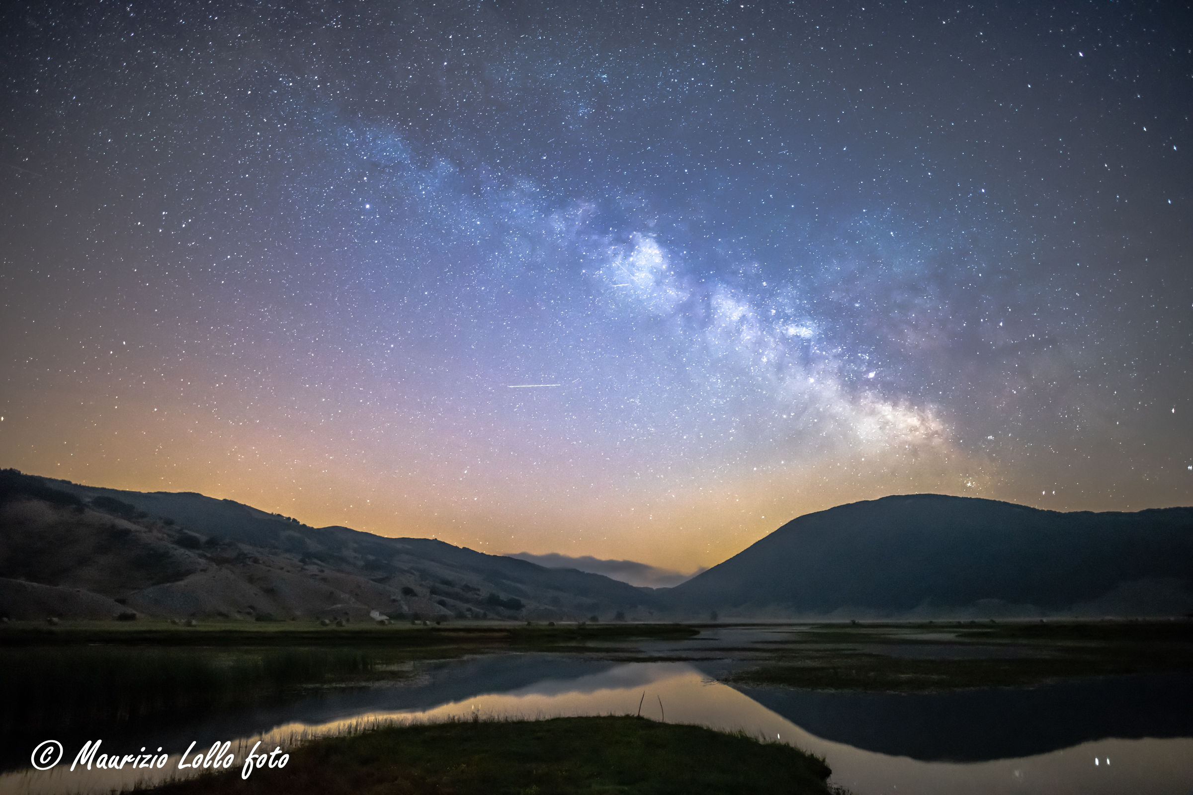 Via Lattea dalla piana di Rascino