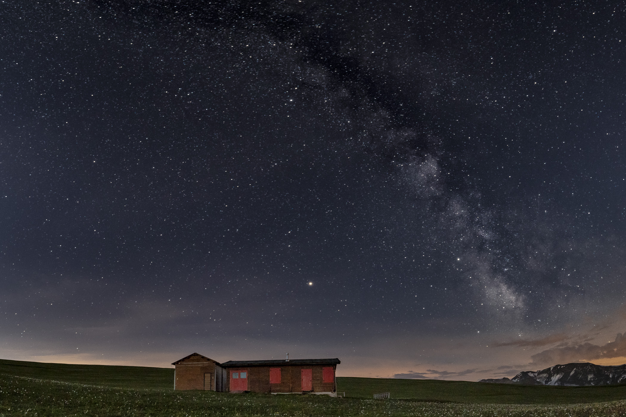 Milky Way sopra alla baita
