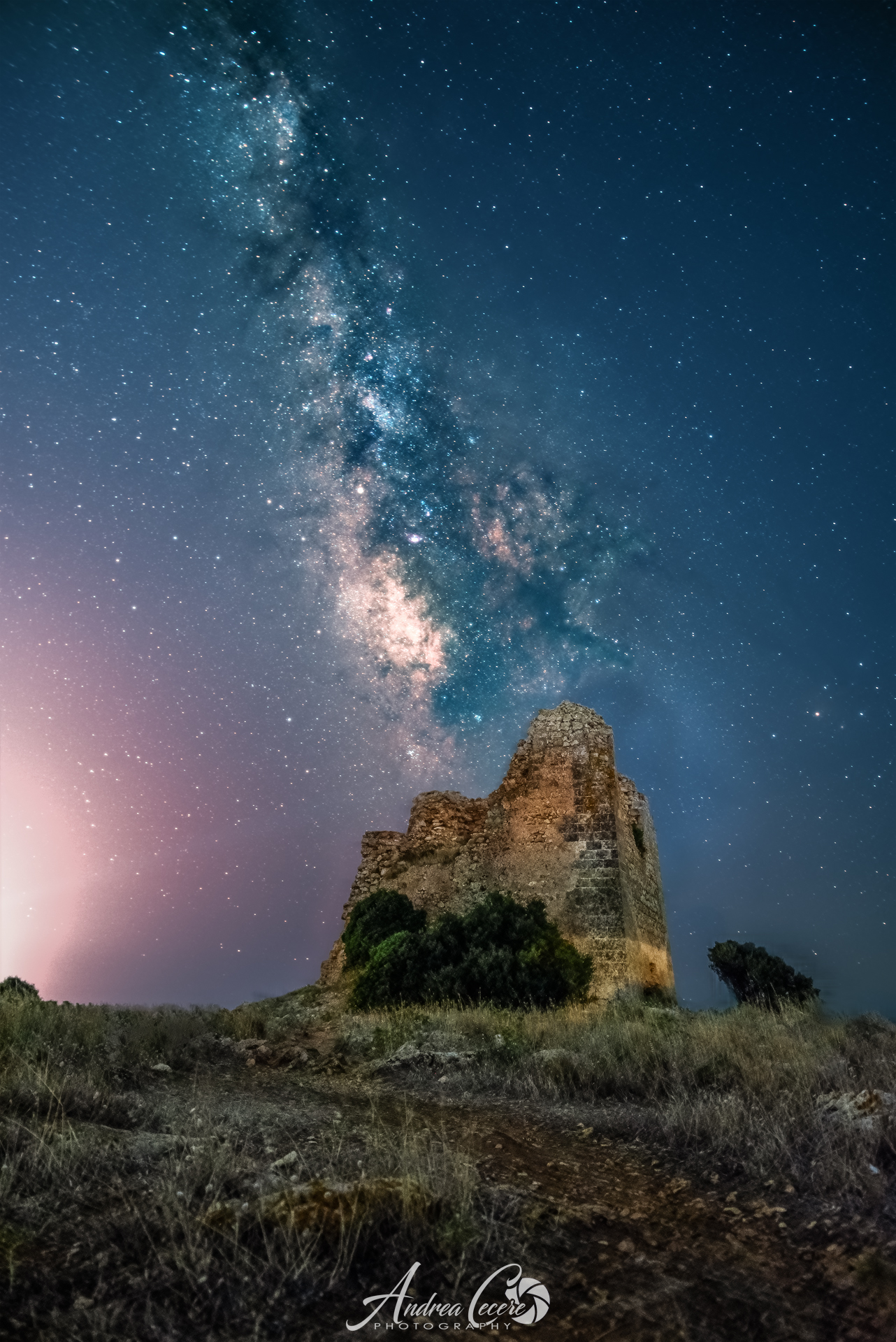 Torre Uluzzo e la via Lattea