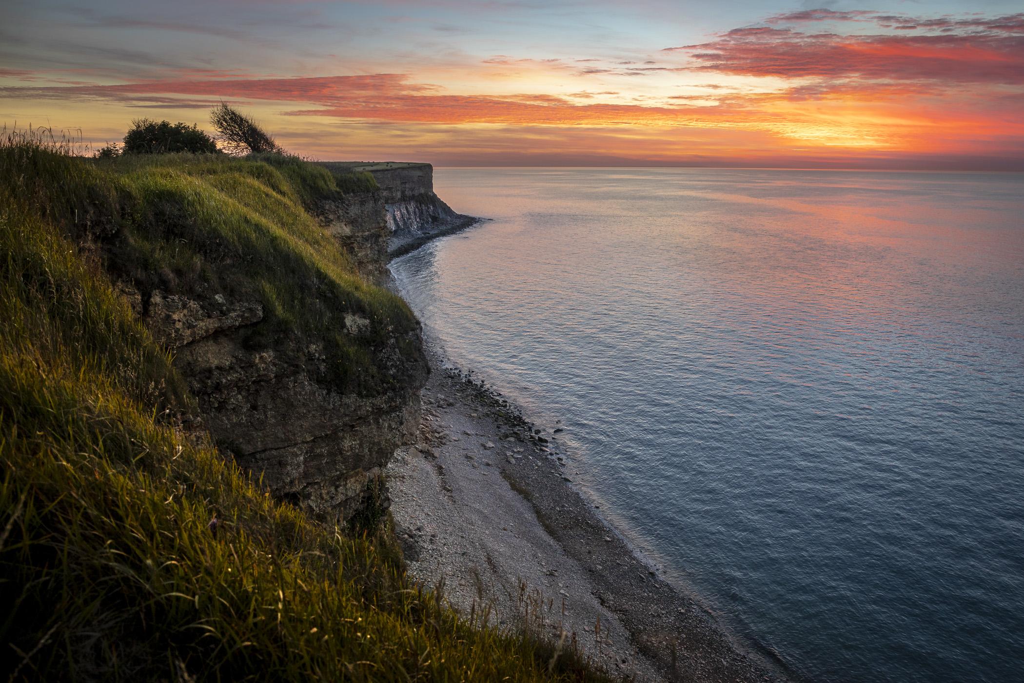 Tramonto sulle spiagge del D-Day