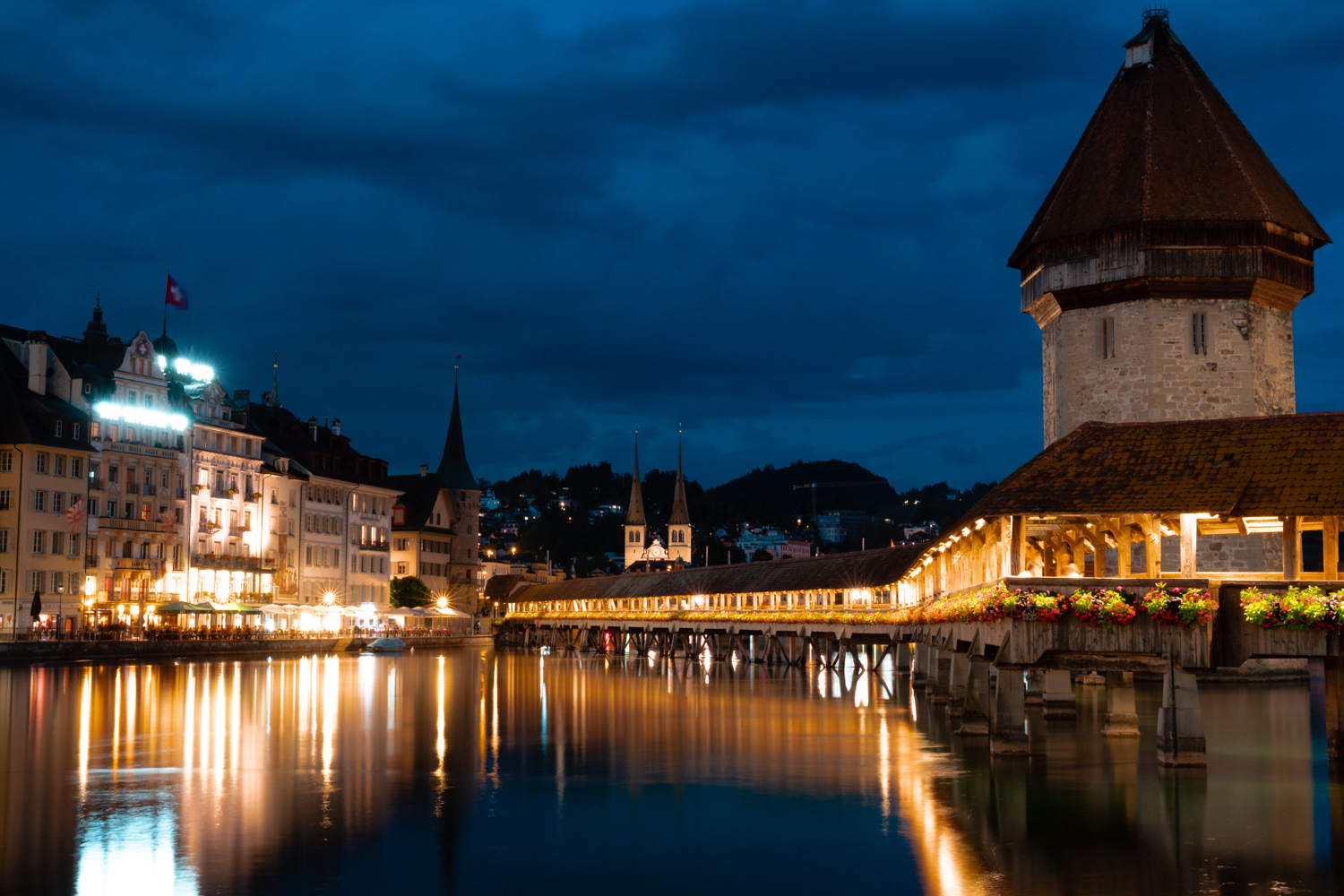 kapellbruche by night ( luzern)