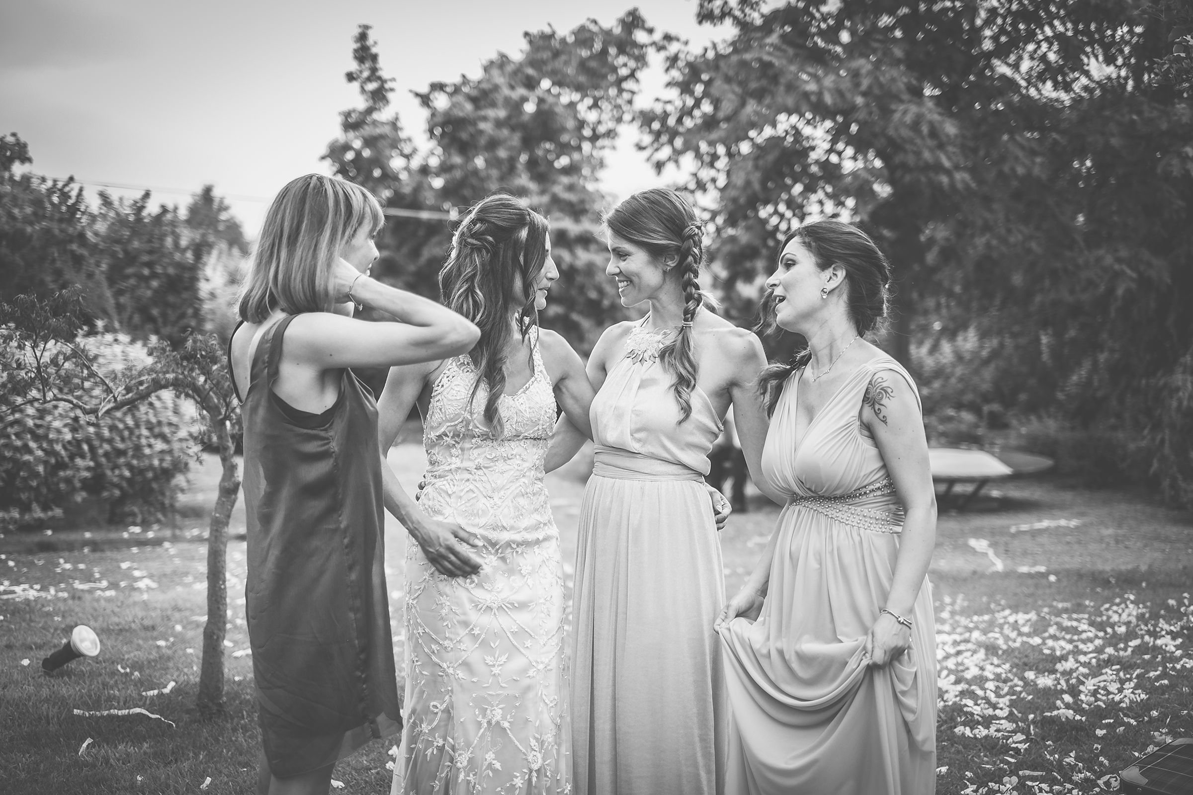 le damigelle e la sposa