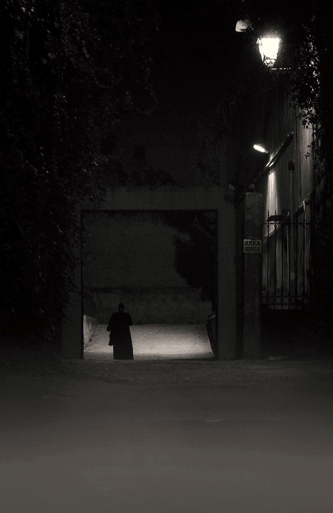 A shadow in the night