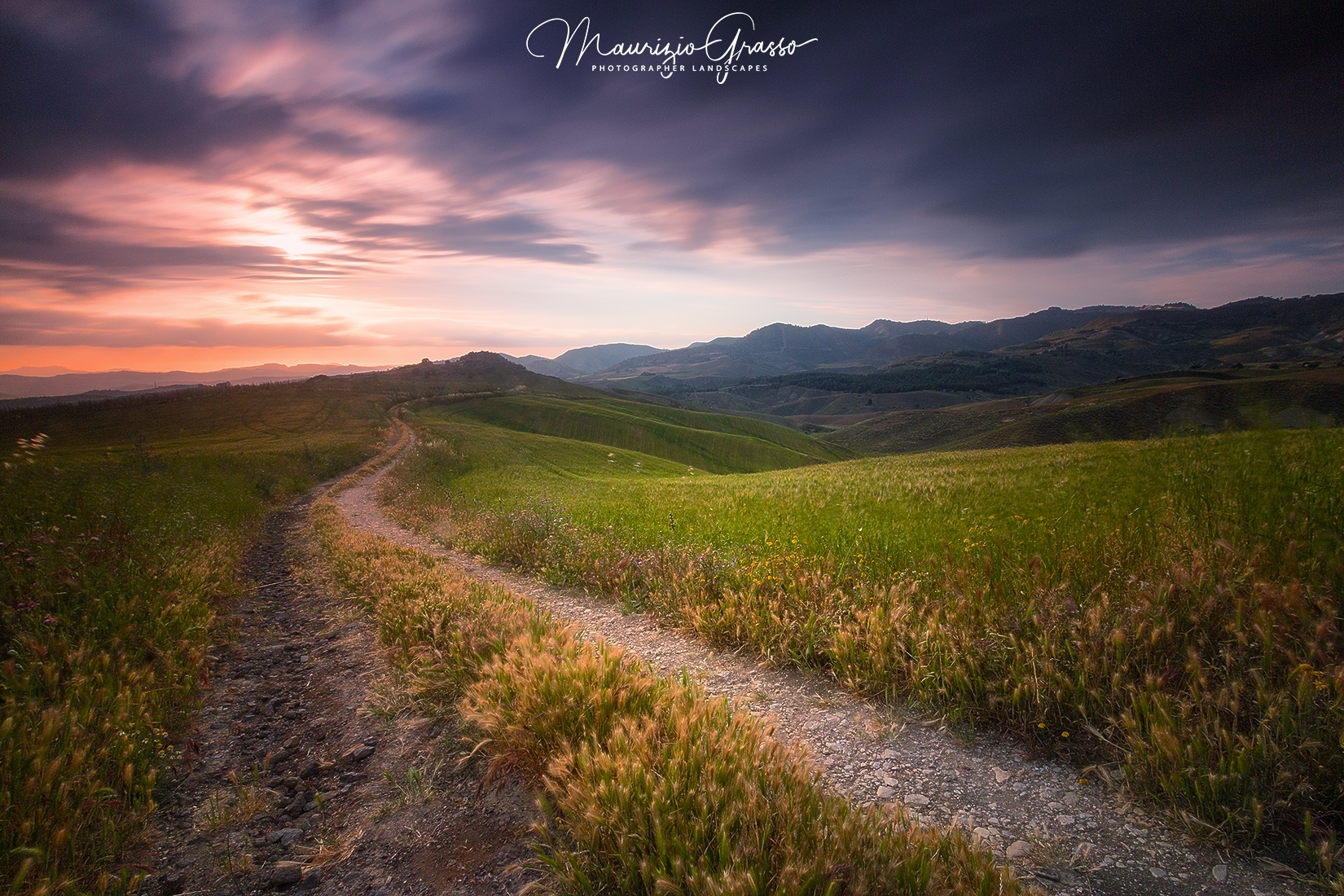 ... sunset Inland Siculo