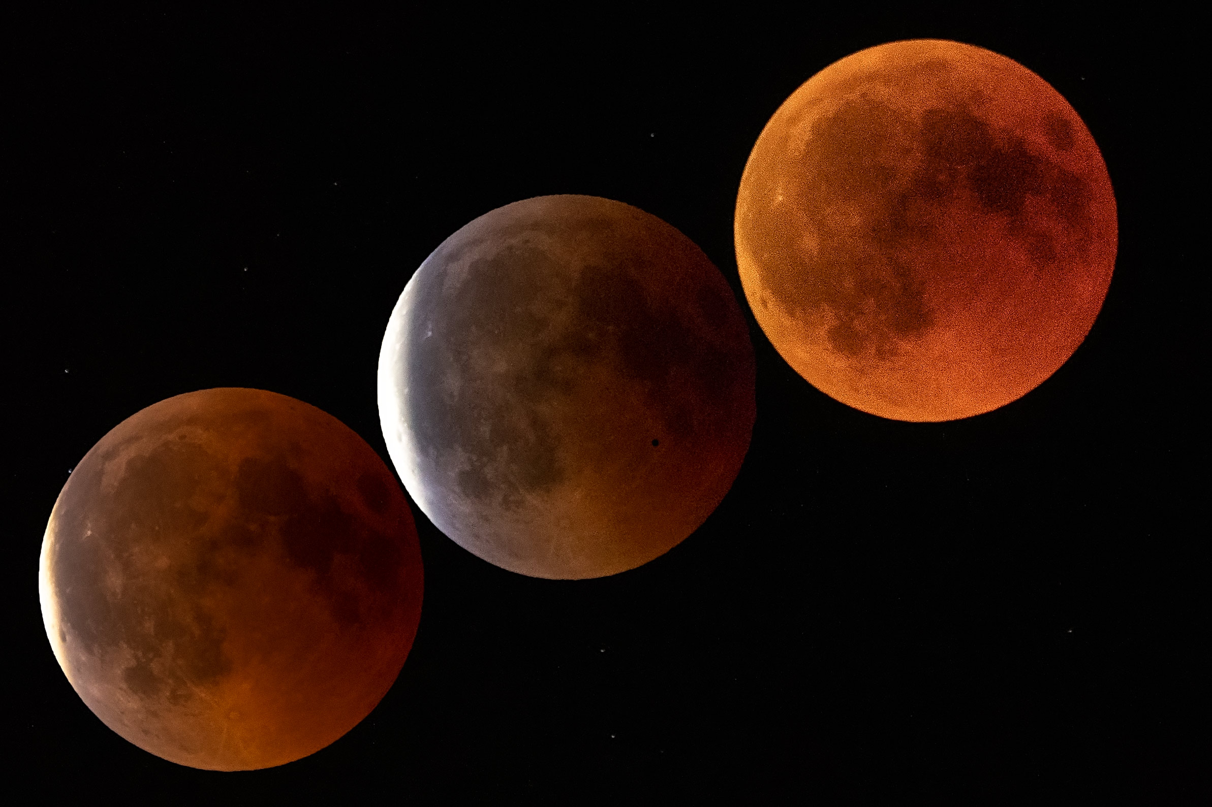 Three Moons Eclipse