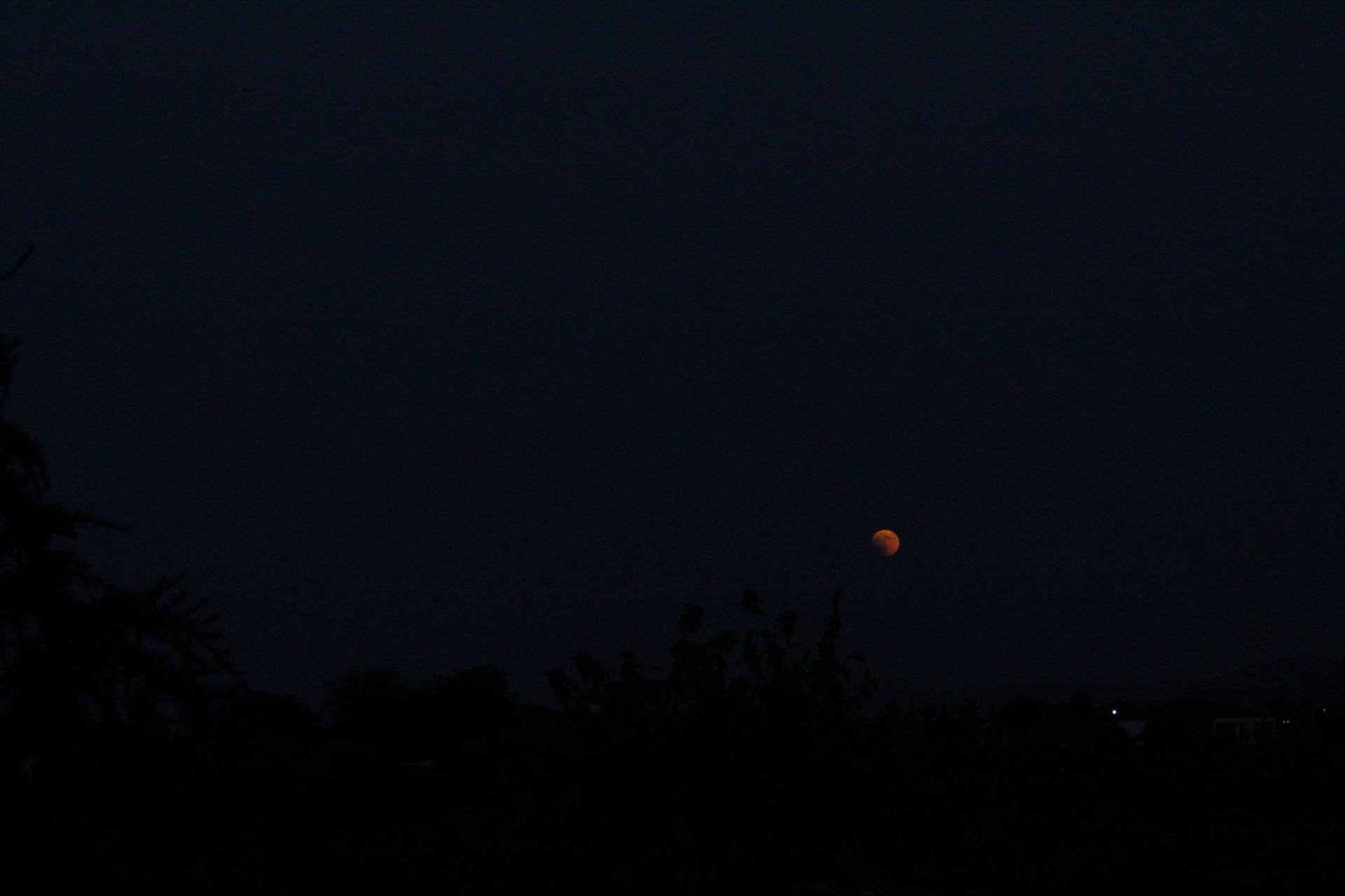 Beginning of the eclipse