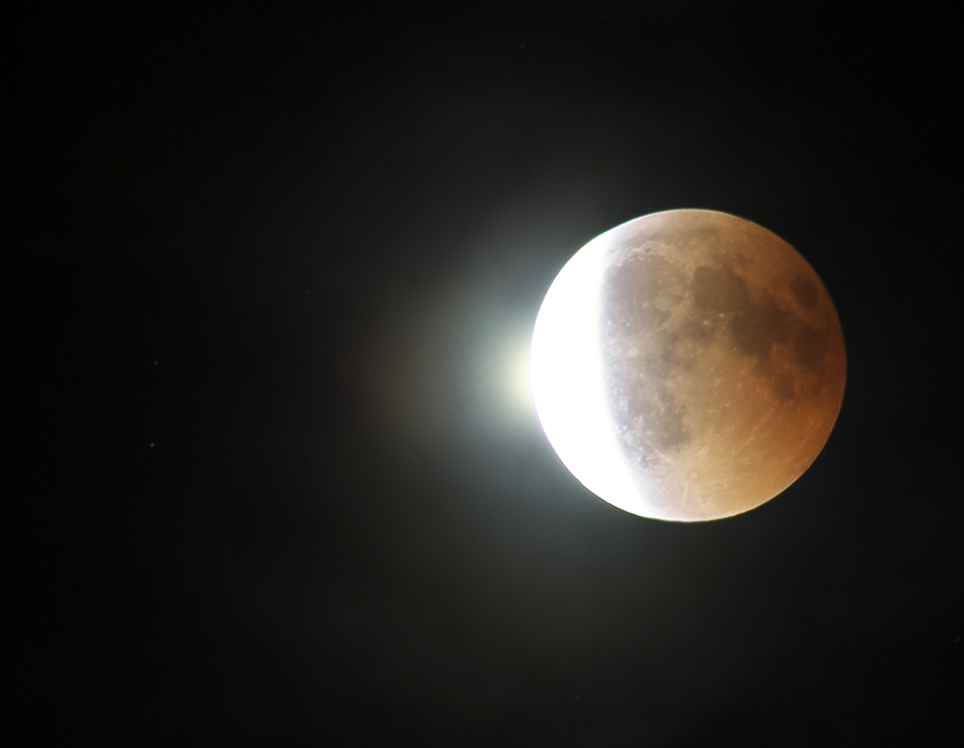 Eclipse of the Moon..... red