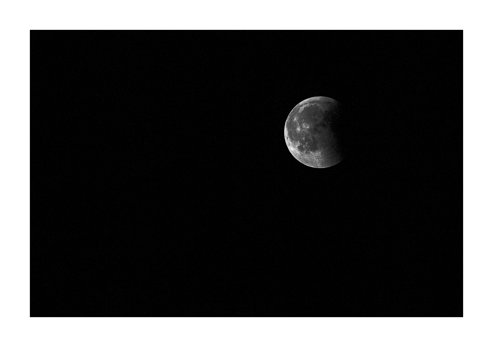 End of the moon. 27 July 2018. Milan