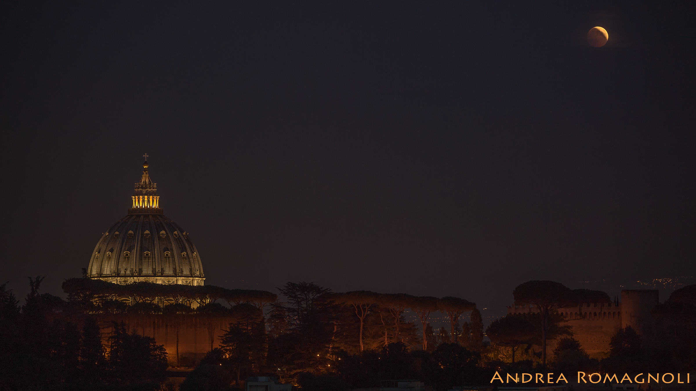 St. Peter's Night Red Moon